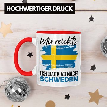 Trendation Tasse Mir Reichts Ich Hau Ab Nach Schweden Tasse Geschenk Urlaub Schweden U