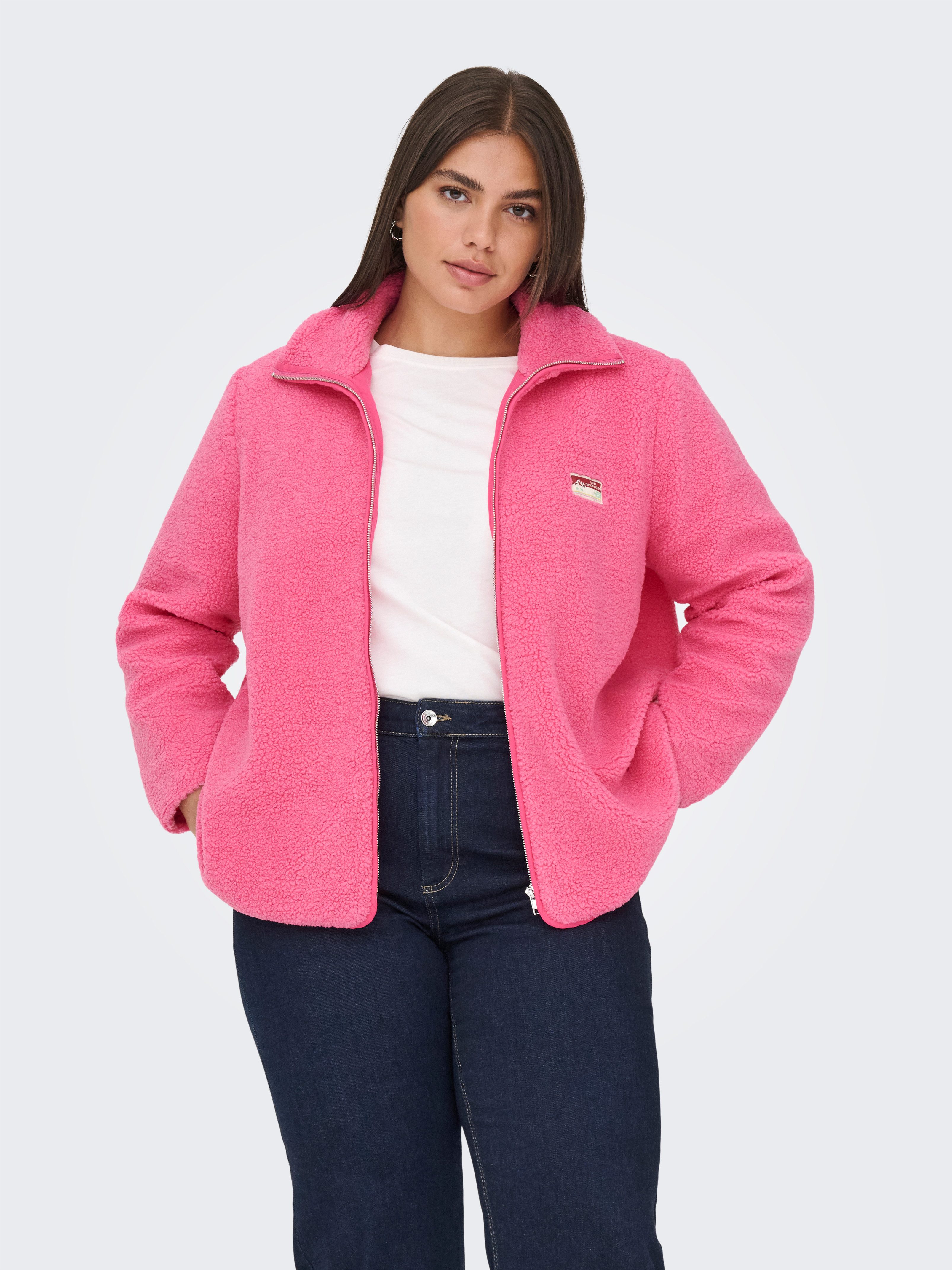 ONLY CARMAKOMA Plüschjacke CARHOLLY TEDDY L/S ZIP SWT günstig online kaufen