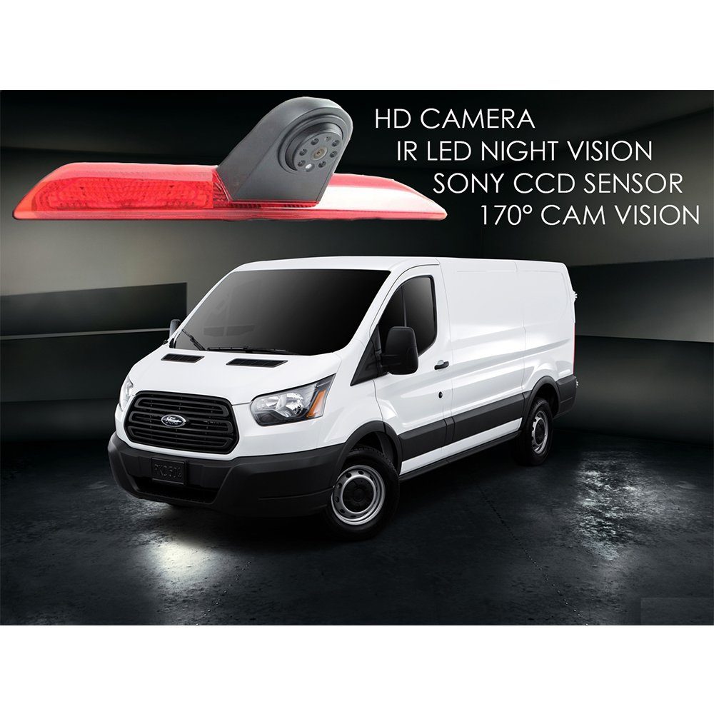 Für Nachtsicht 7" Bremsleuchte Ford TAFFIO Transporter + Rückfahrkamera LED Monitor Transit