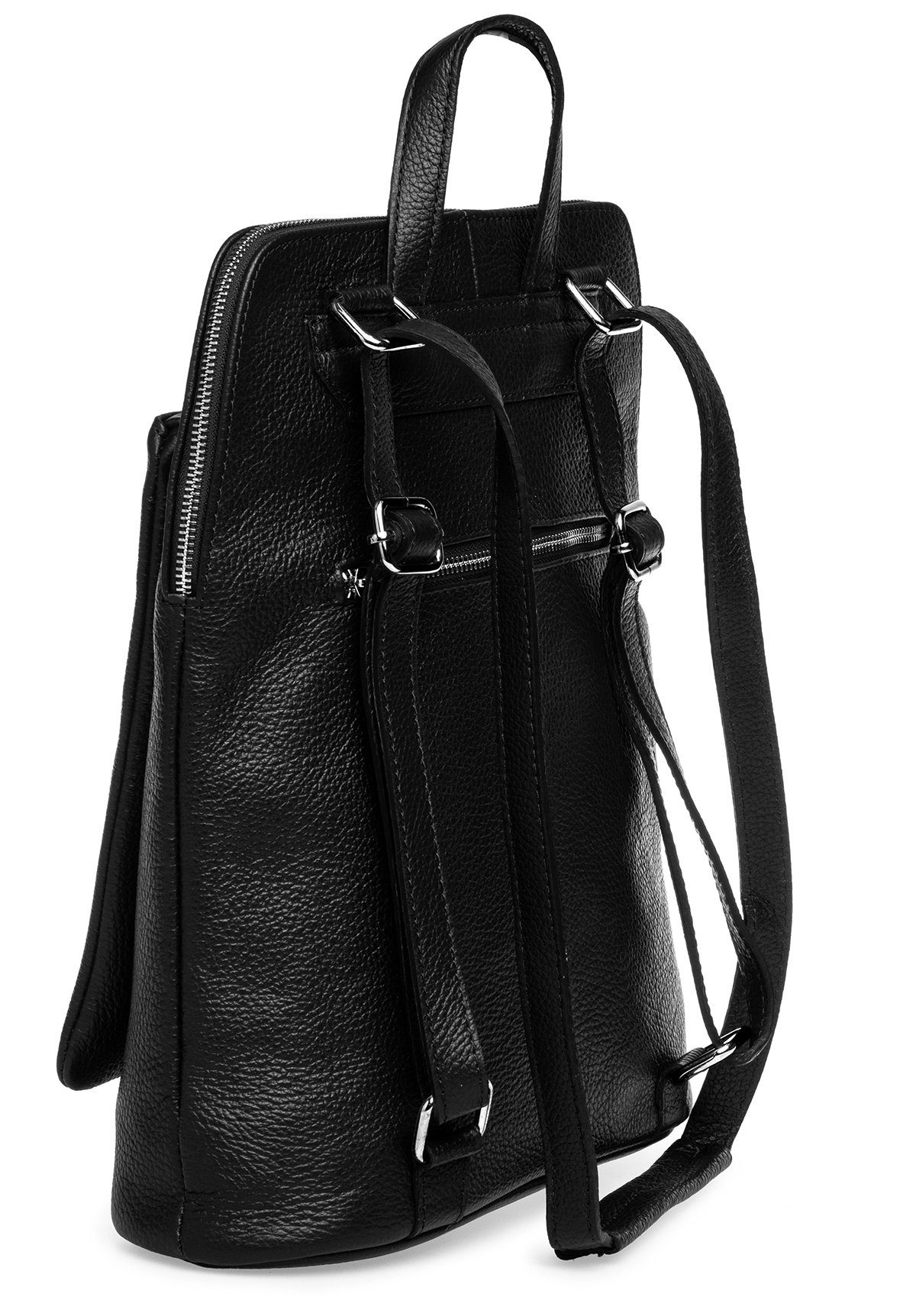 Caspar Cityrucksack Damen Leder Backpack Schultertasche günstig online kaufen