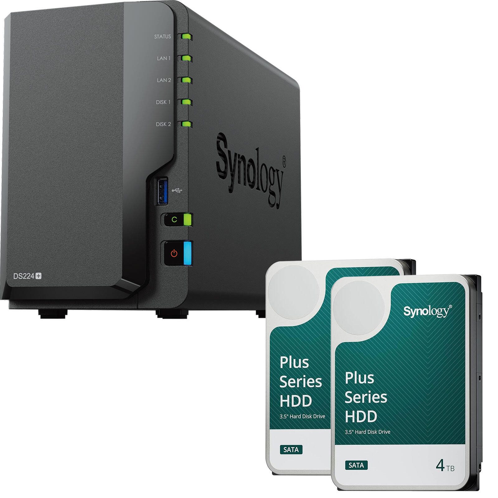 Synology DS224+ & HAT3300-4T HDD-NAS-Festplatte
