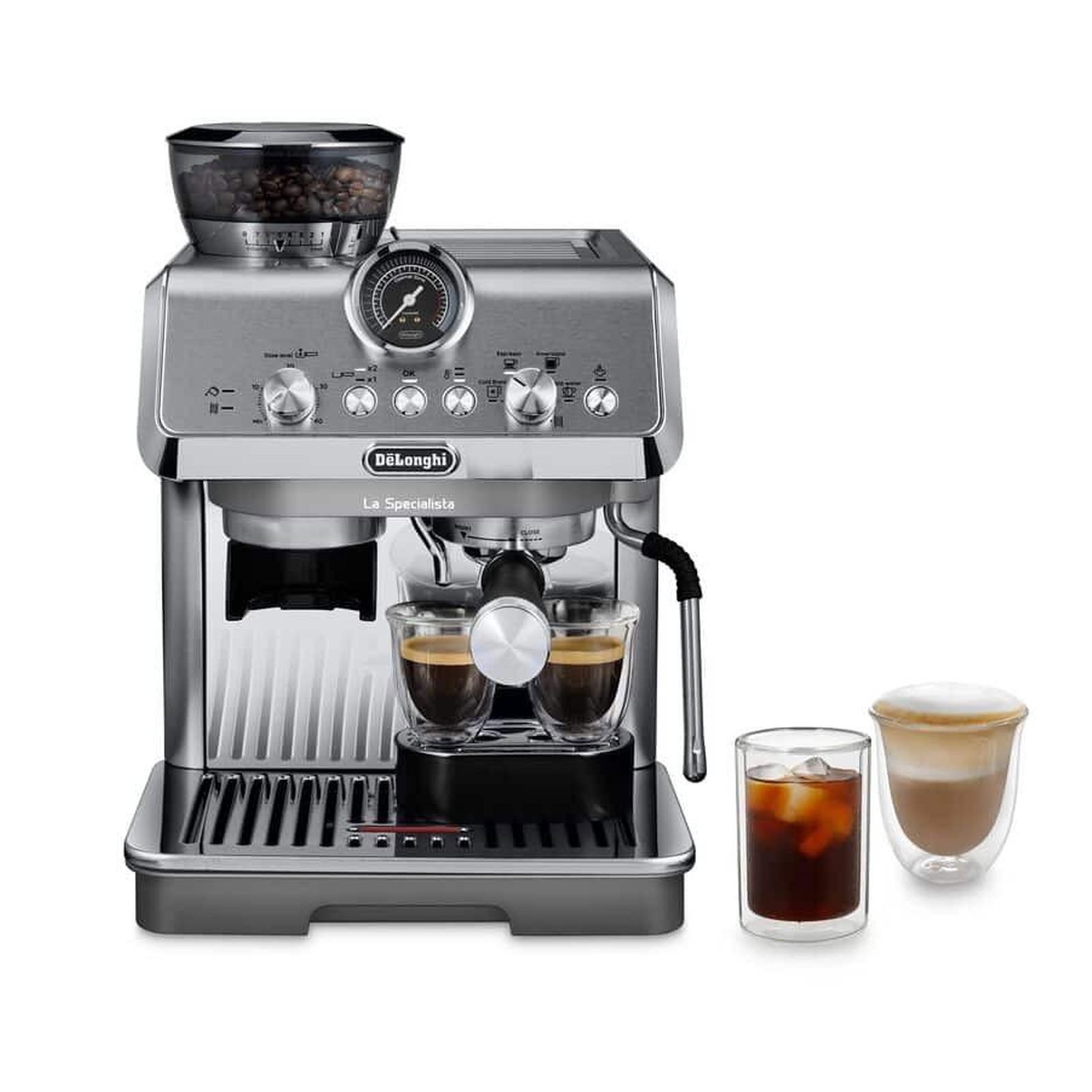 De'Longhi Siebträgermaschine EC9255.M, My LatteArt System, Cold Extraction Technologie
