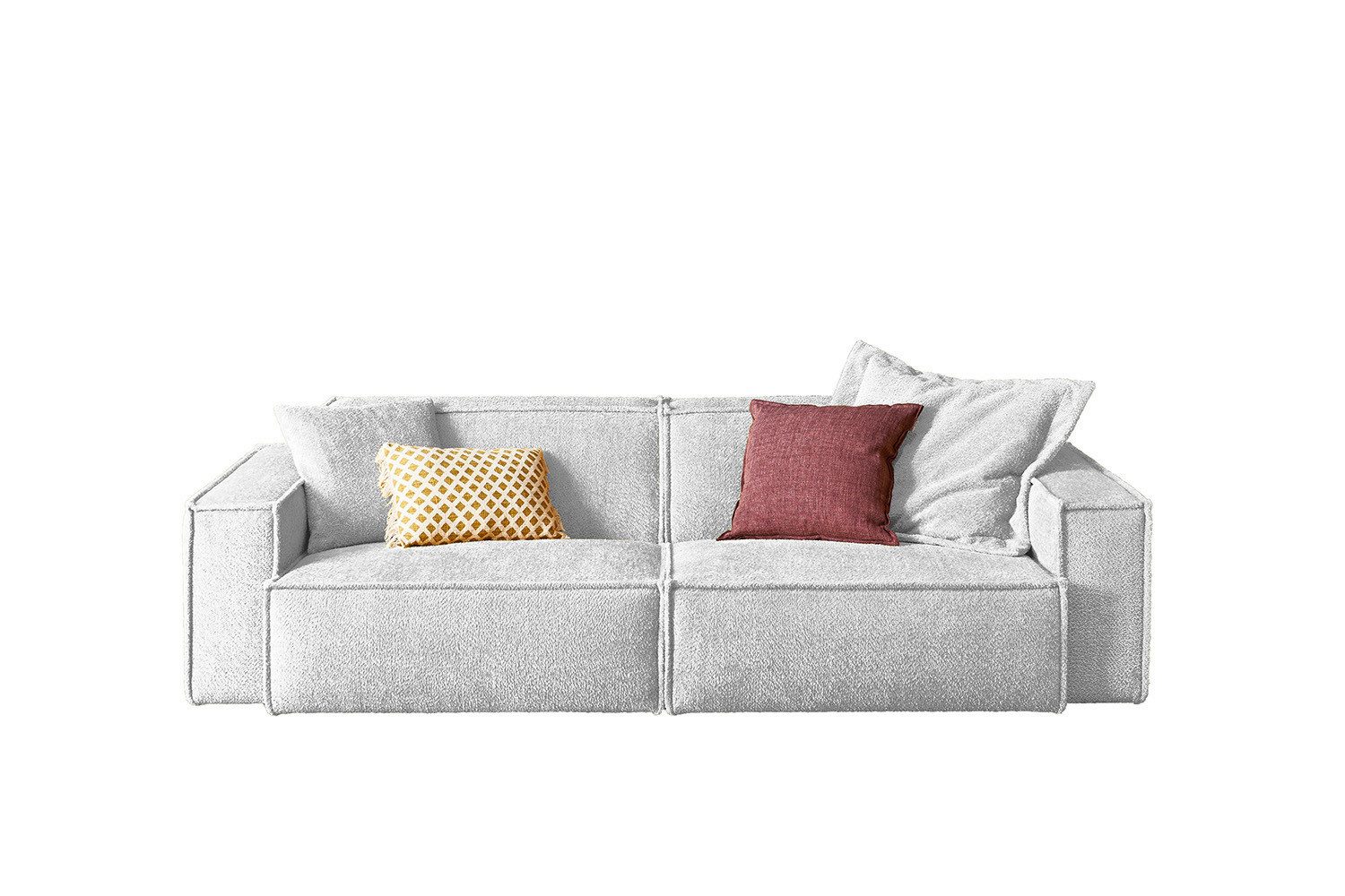 KAWOLA Sofa SAMU, Webstoff 2-Sitzer od. 3-Sitzer versch. Farben