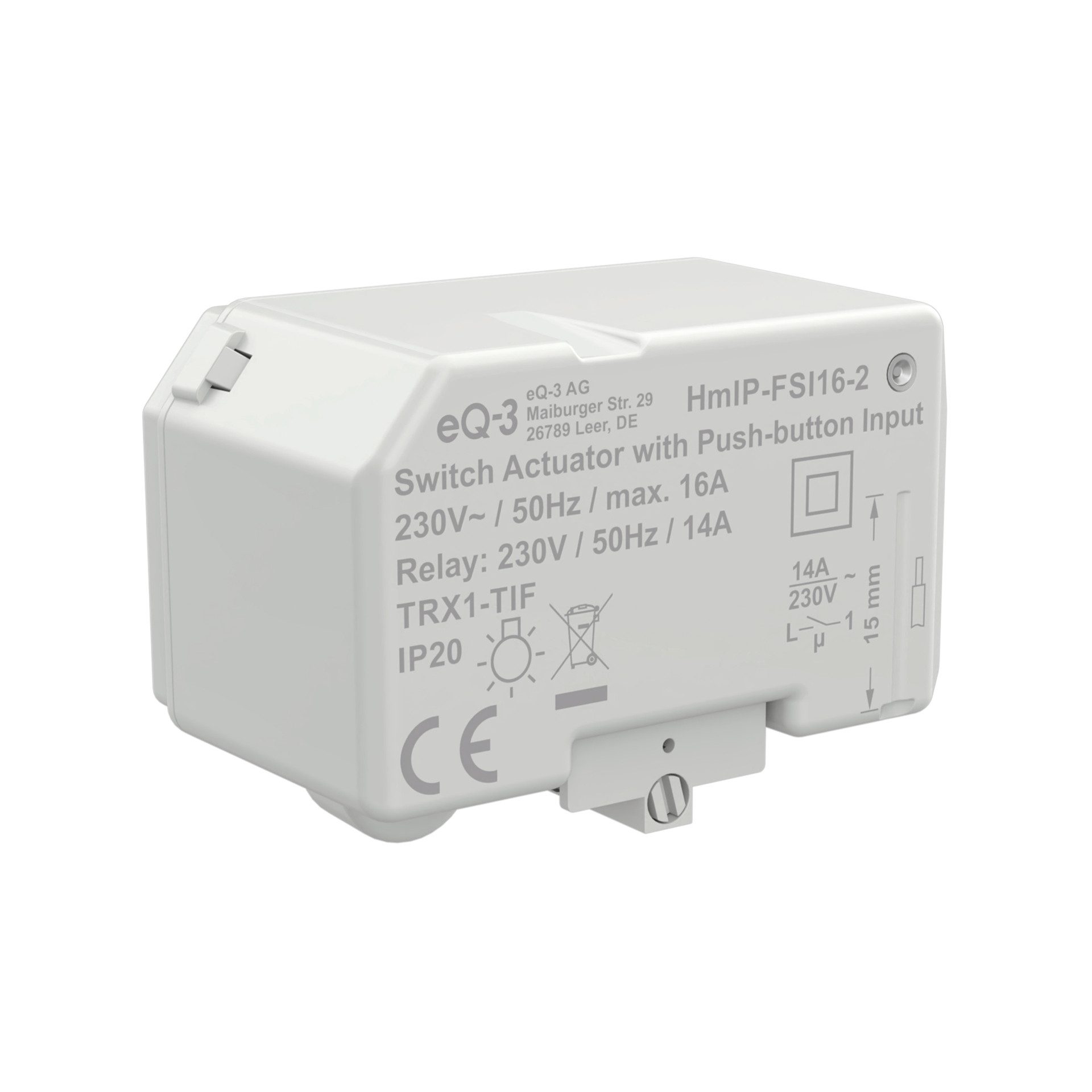 Homematic IP Schaltaktor mit Tastereingang – Unterputz V2 Unterputzschalter