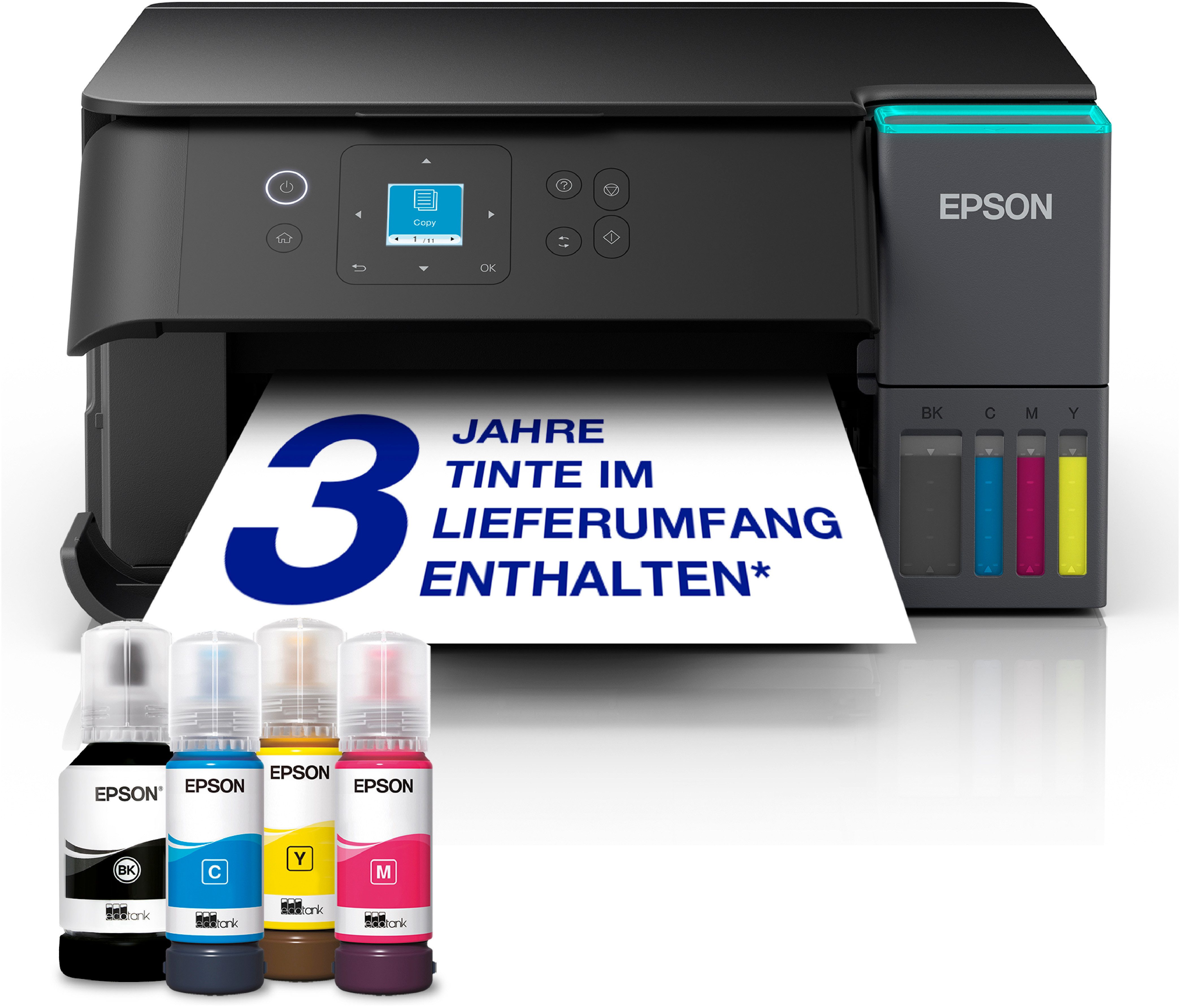 Epson EcoTank ET-2955 Multifunktionsdrucker, (WLAN (Wi-Fi), LAN (Ethernet), Wi-Fi Direct)