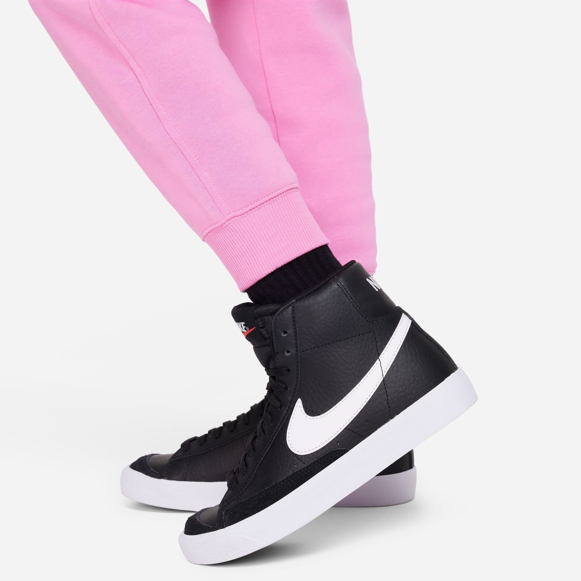FLEECE CLUB PINK/WHITE PLAYFUL FULL-ZIP Trainingsanzug TRACKSUIT BIG Sportswear Nike KIDS'