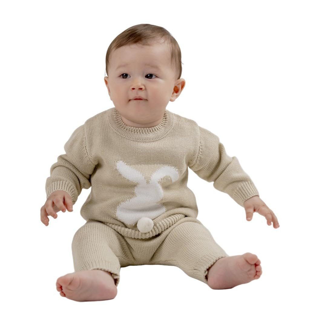 Minora Strickkleid Minora Baby Kleidung Hose und Pullover- Gestricktes