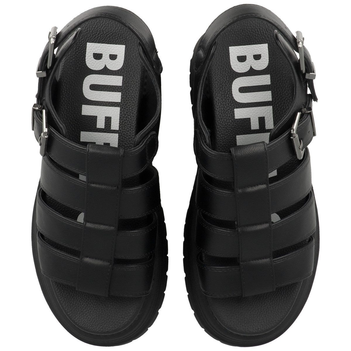 Buffalo Lennox Fisher Damen Sandale Sandaletten, Sommerschuhe, Badeschuhe, Riemchen, Schlappen
