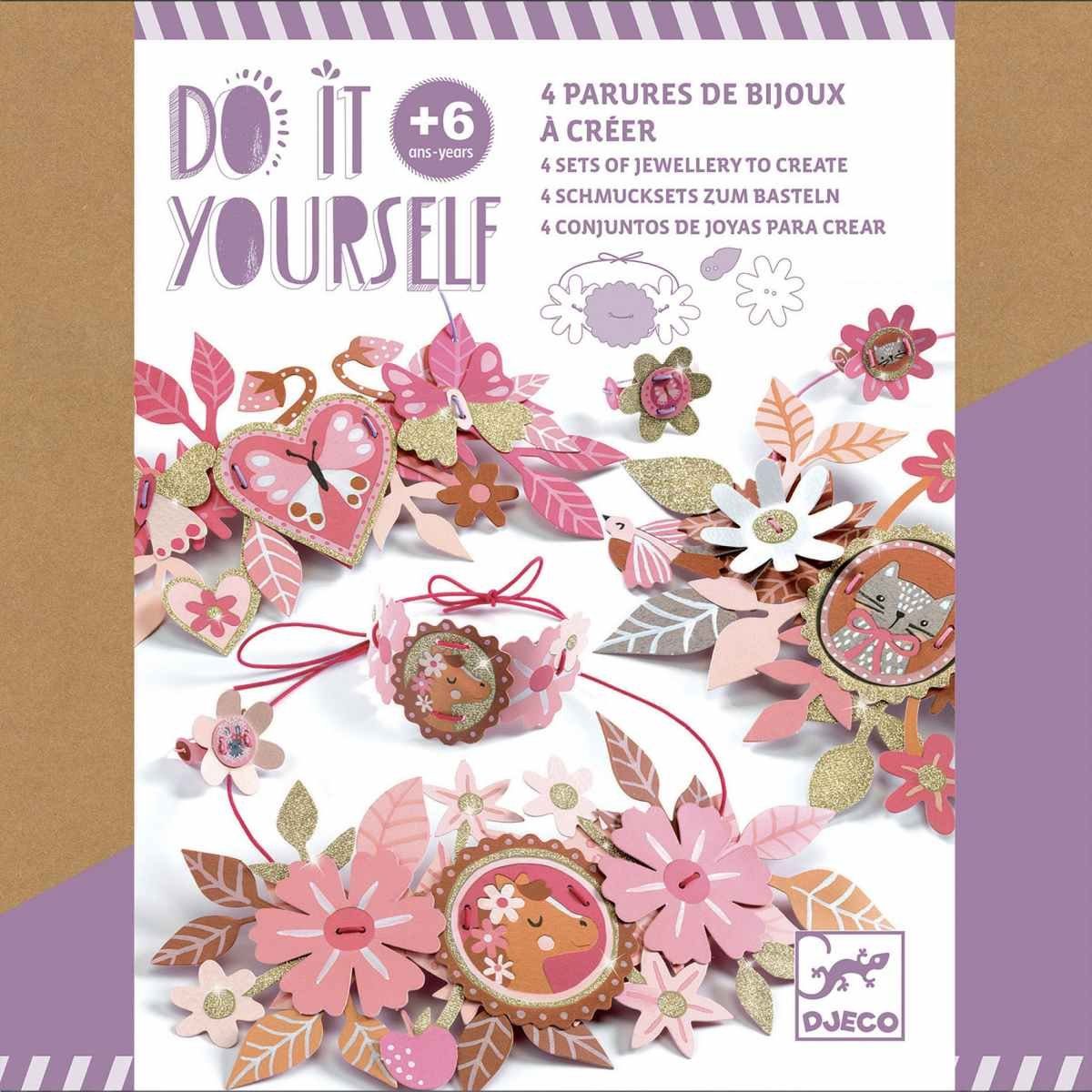 Zarte DIY: DJ07958 Schmucksets DJECO Medailllons Kreativset Bastelset