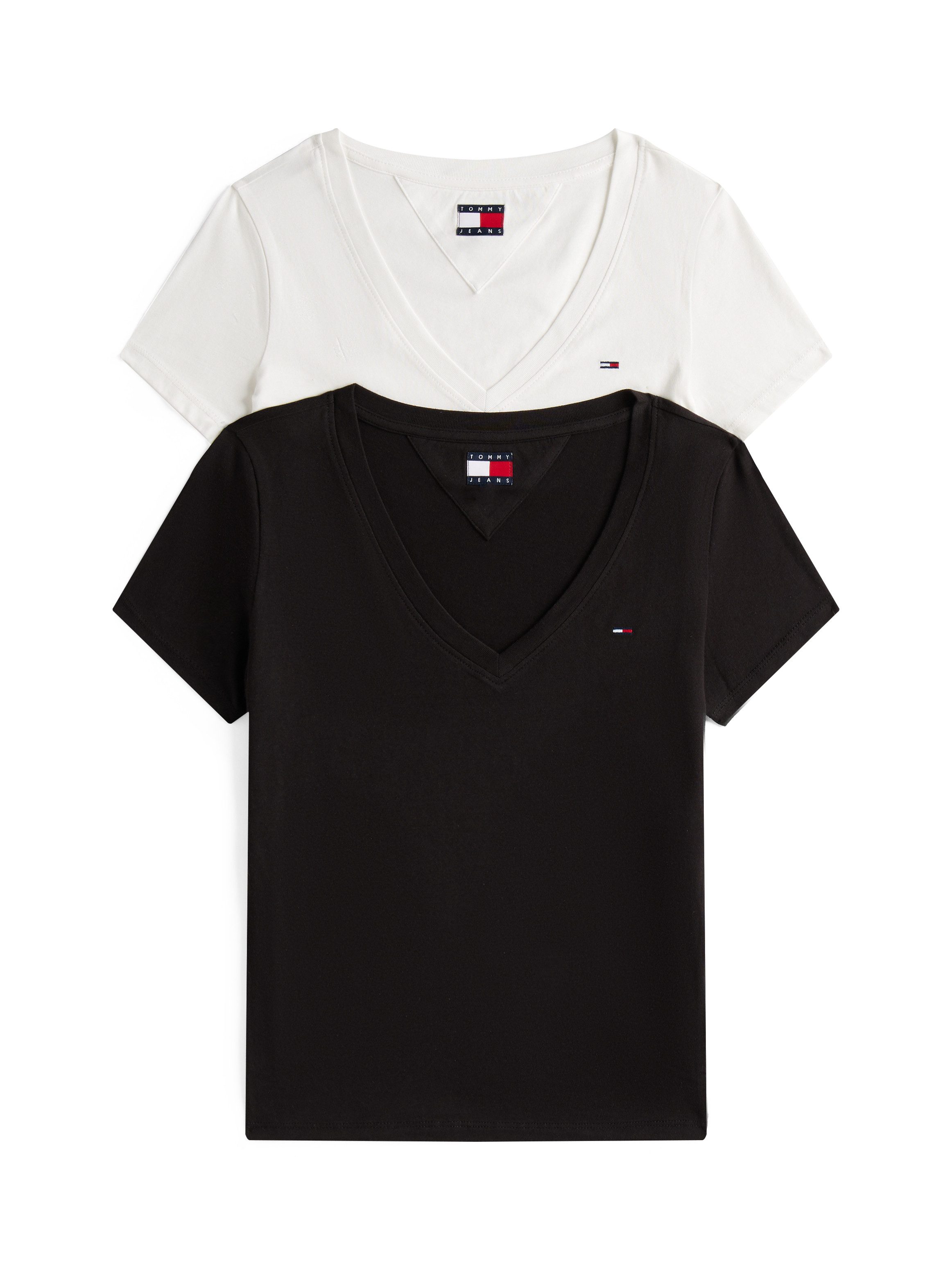 Tommy Jeans T-Shirt TJW 2PACK V-NECK günstig online kaufen