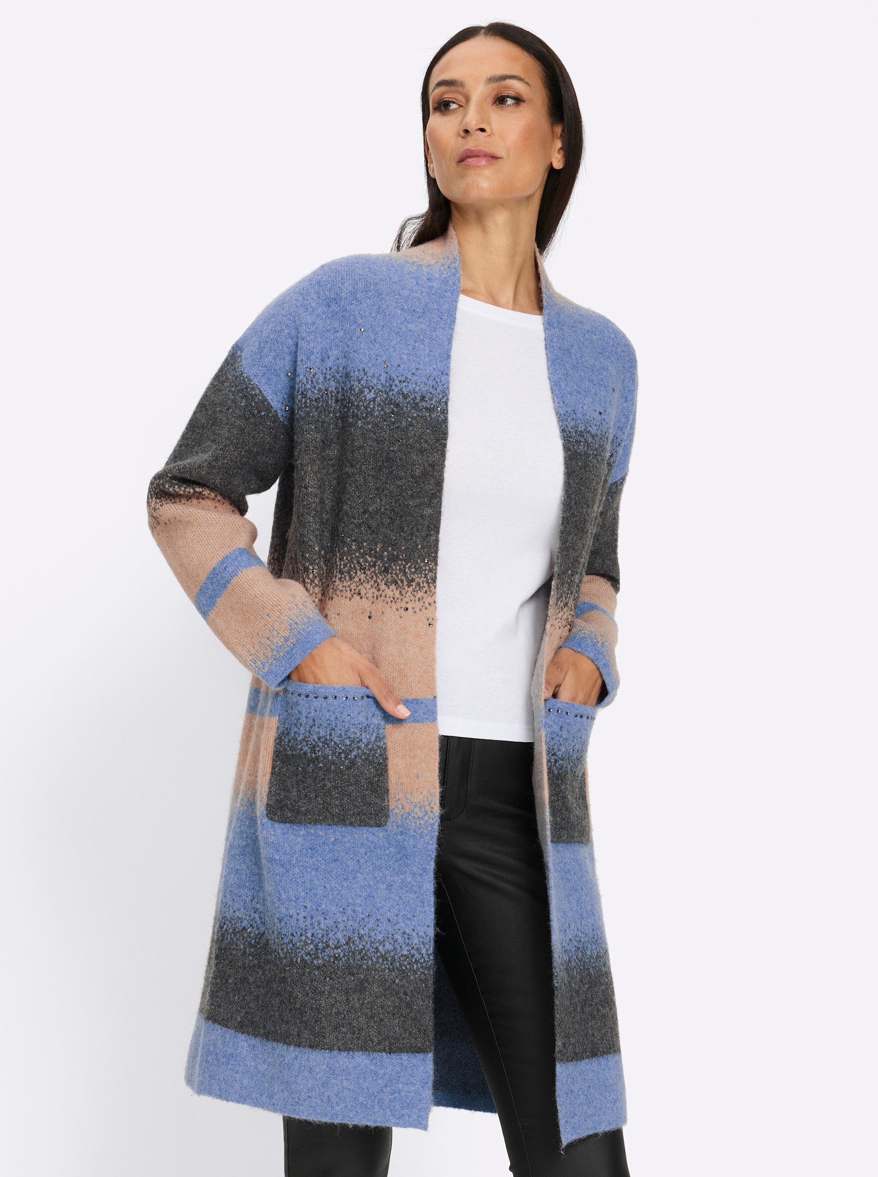 Strickjacke Strickjacke Langarm Jacquard