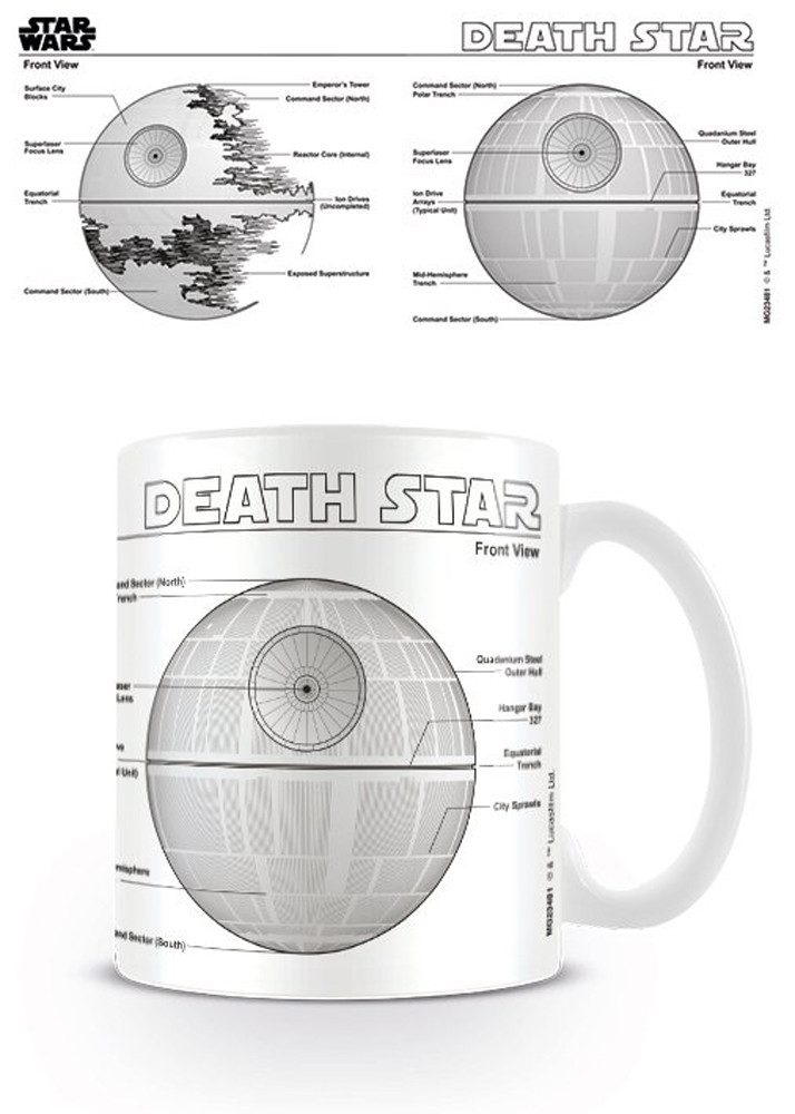 Tasse Star Wars - Lizenz Tassen - Death Star Sketch