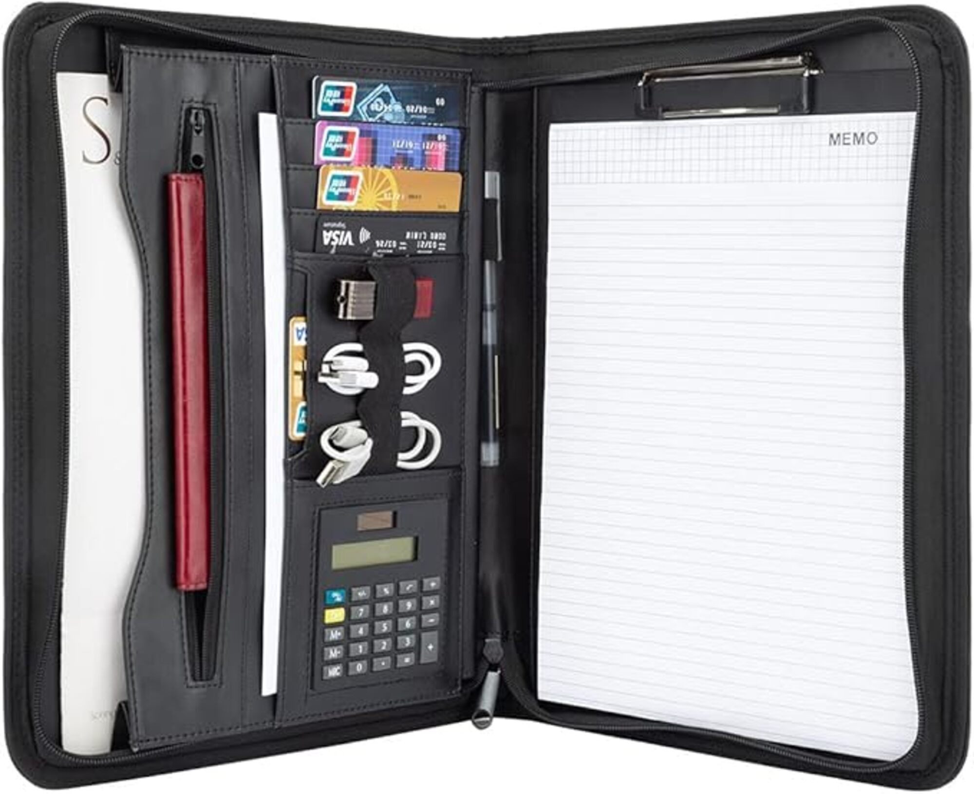 M-Diamant Konferenzmappe Schreibmappe mit Reißverschluss DIN A4 Businessmap günstig online kaufen