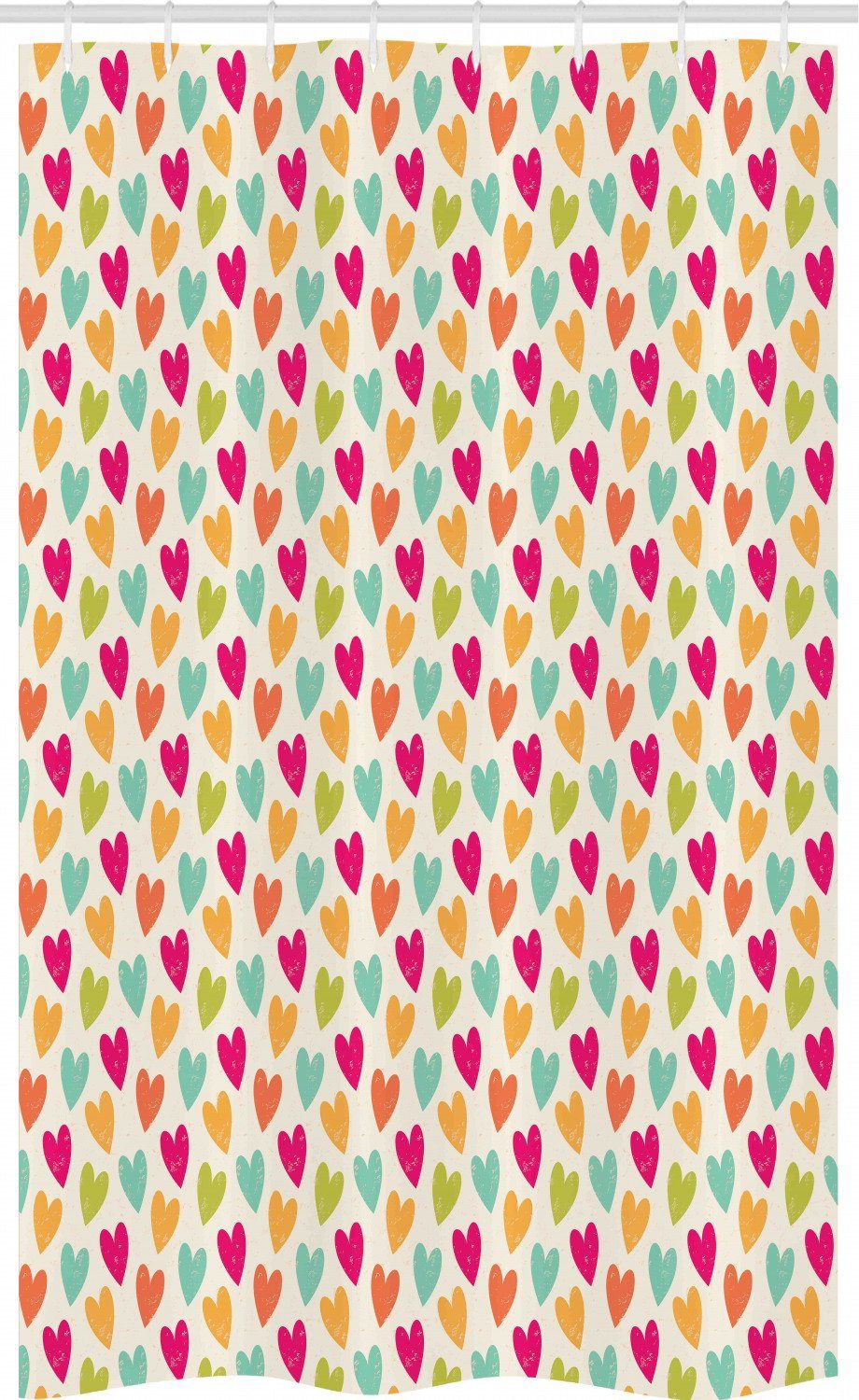 Abakuhaus Duschvorhang »Badezimmer Deko Set aus Stoff mit Haken« Breite