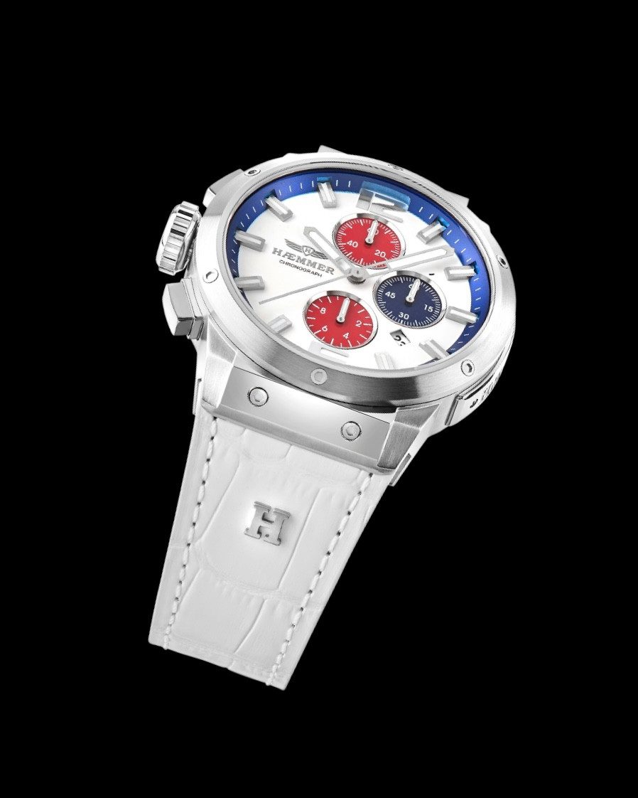 HAEMMER GERMANY Chronograph RUSH, EG-011, Quarzuhr, Armbanduhr, Herrenuhr, analog, Tag, Stoppfunktion