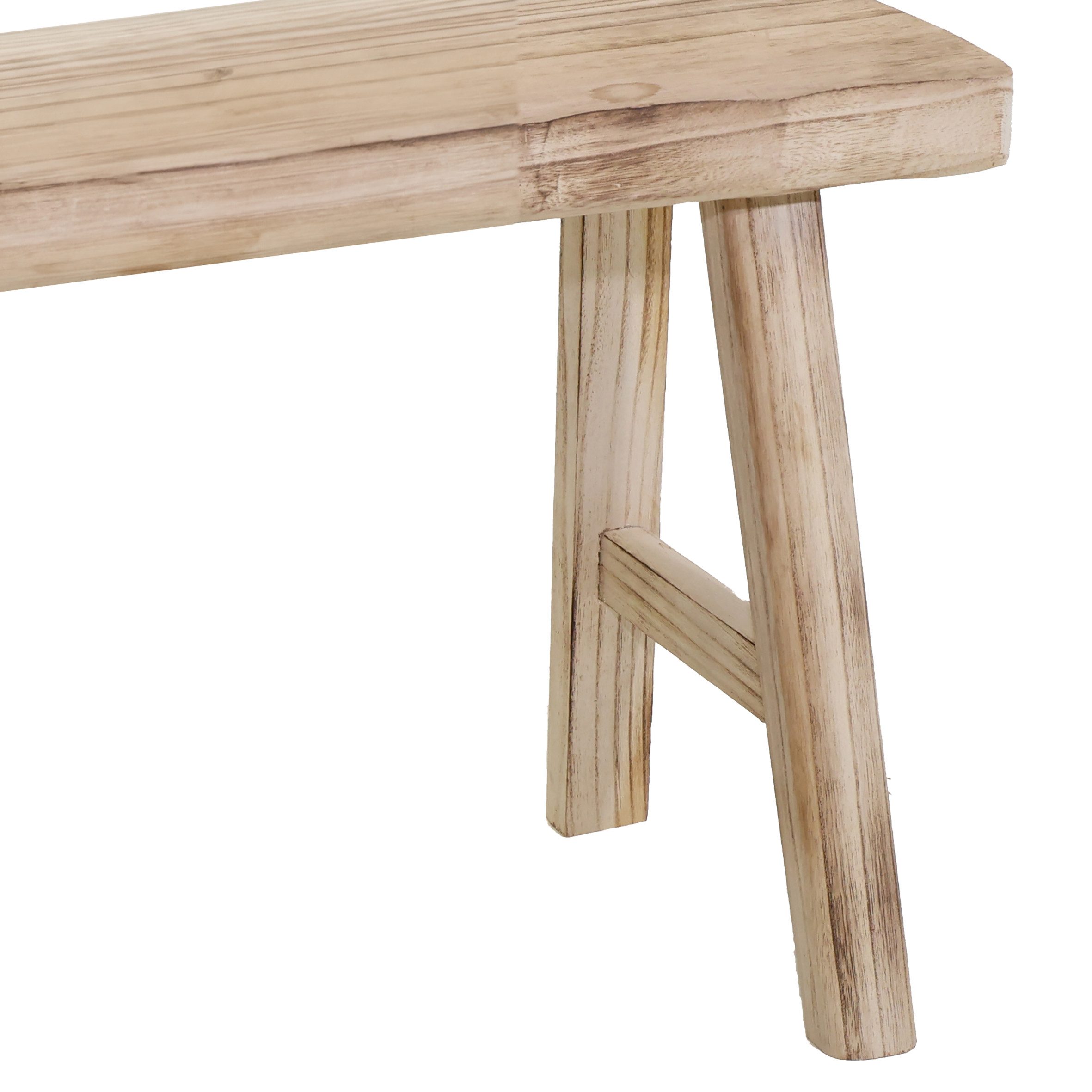 Spetebo Blumenhocker Holz Bank natur (rechteckig, 1 St., x Hocker), zur Dekoration mit Topfpflanzen aller Art