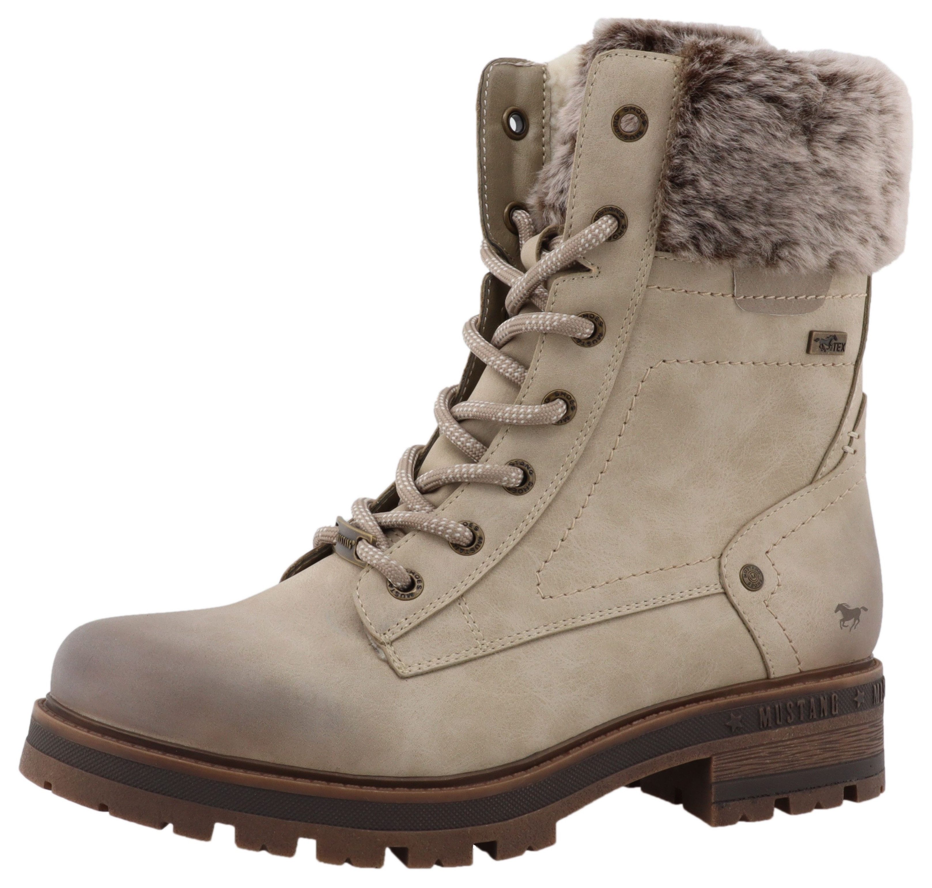 Mustang Shoes Darleen Winterstiefelette Winterboots mit Fellimitatkragen günstig online kaufen