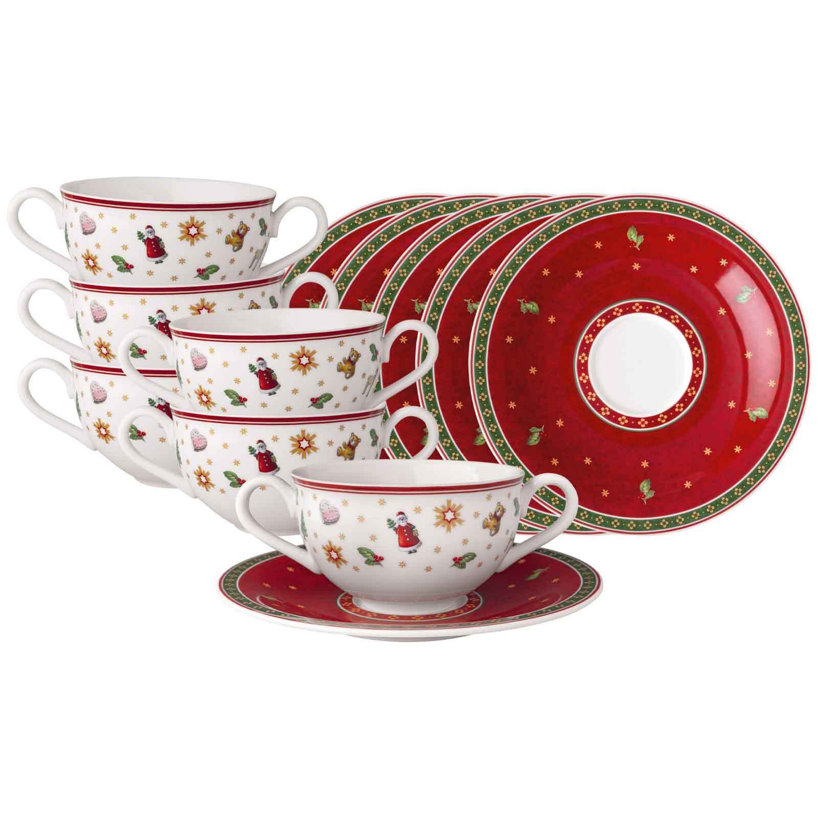 Villeroy & Boch Tasse Toy's Delight Suppentassen mit Untertassen 250 ml, 12-tlg., Porzellan