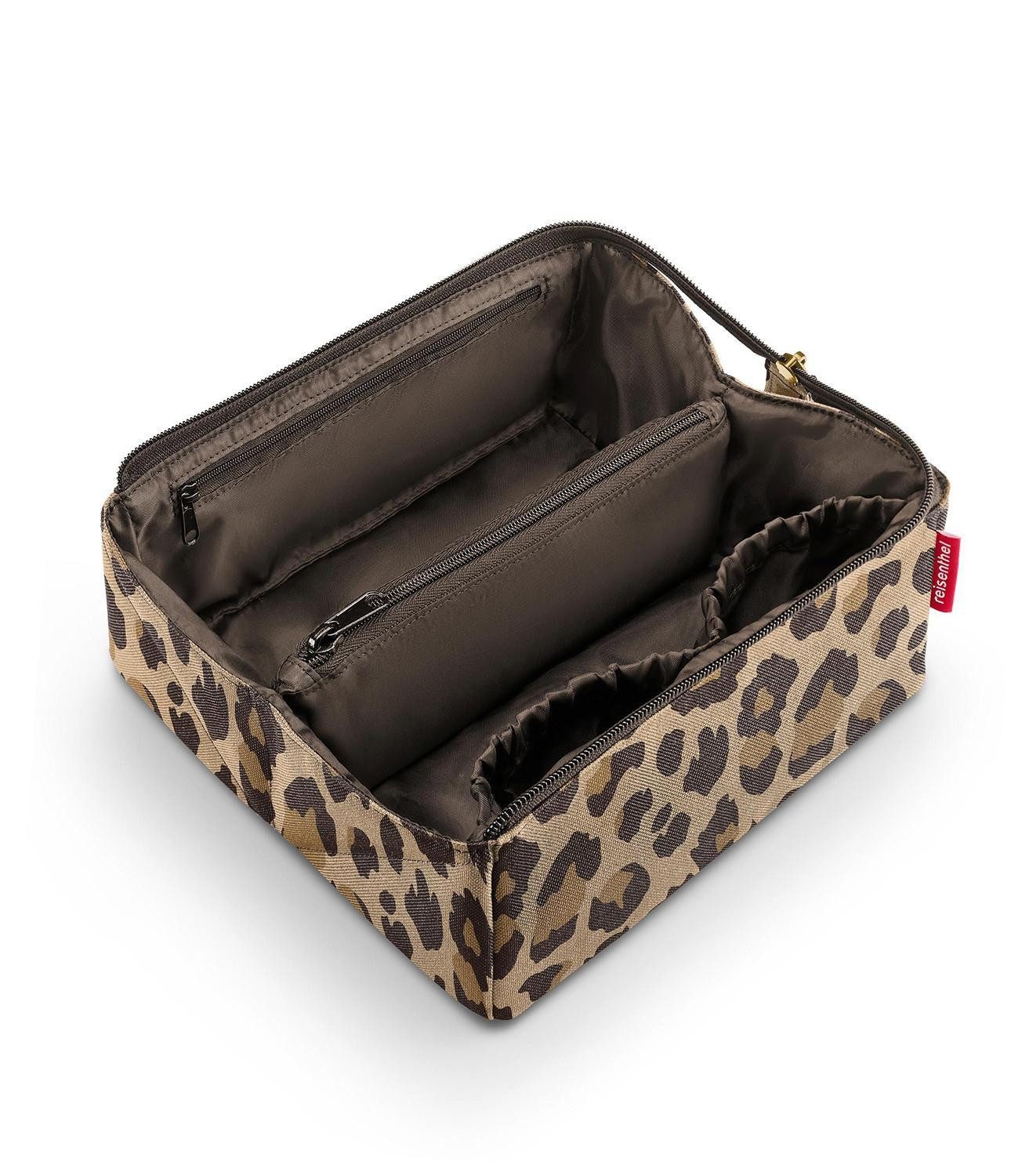 REISENTHEL® Kosmetiktasche FOLD CASE, 1,5 Liter, Beige, Braun, Polyester, B 23 x H 11 x T 11 cm