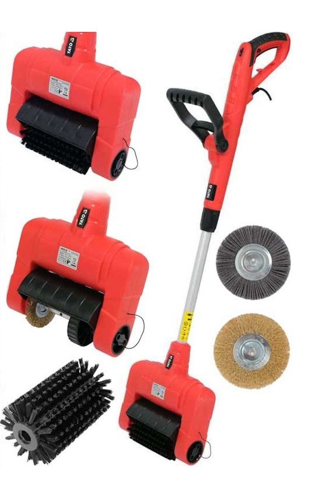 Yato Elektro-Fugenbürste Elektrische Unkrautbürste, Fugenbürste 500W