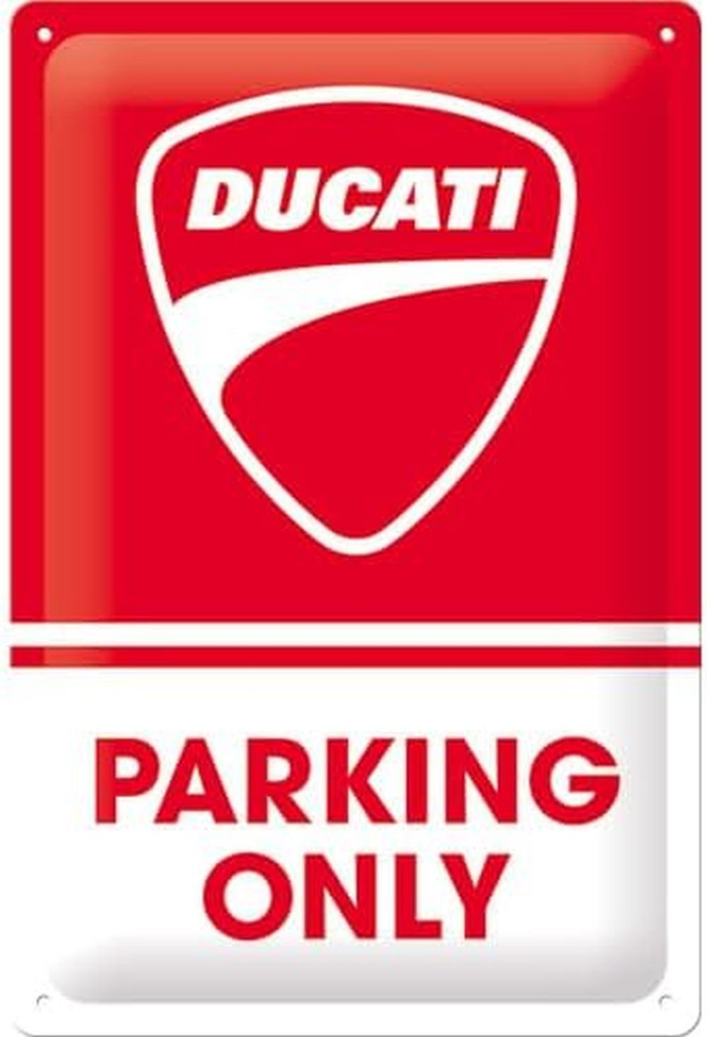 Metallschild Blechschild 20 x 30cm - Ducati - Parking Only