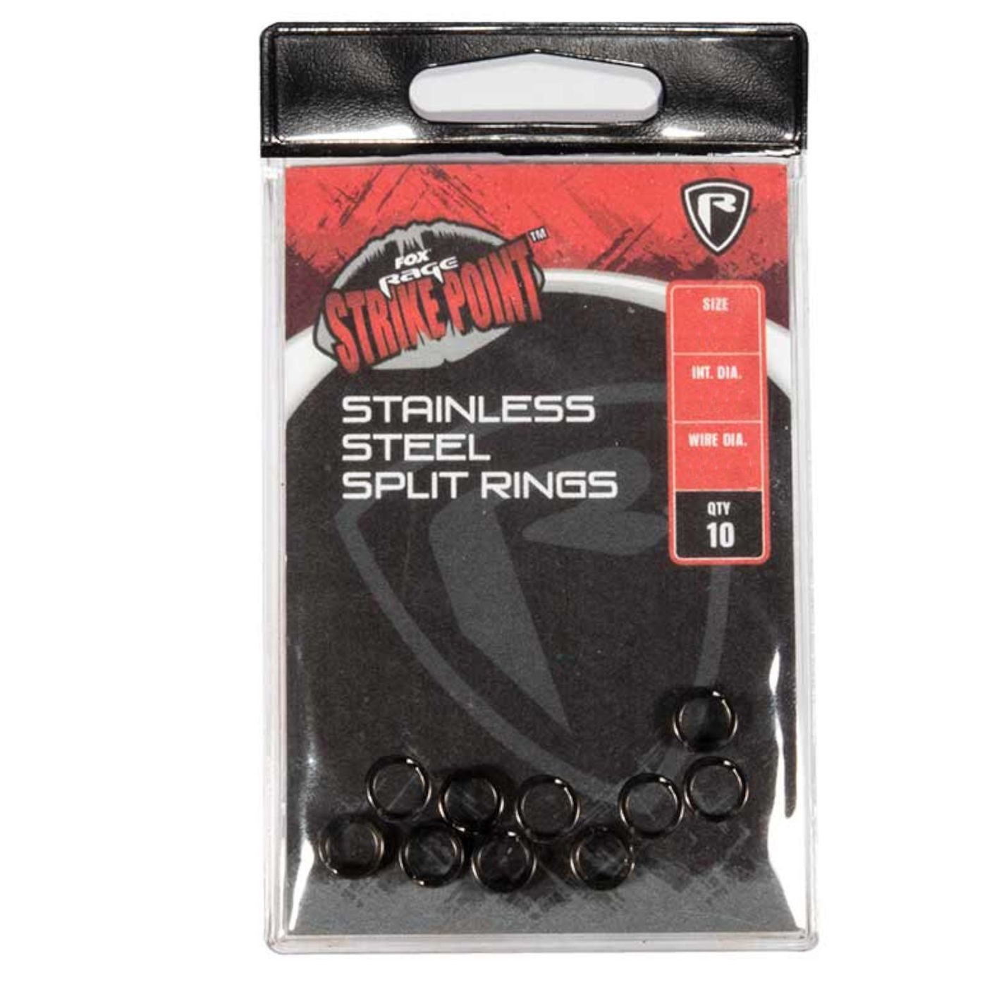 Fox Rage Sprengring Fox Rage SP Stainless Steel Split Ring - 10 Sprengringe