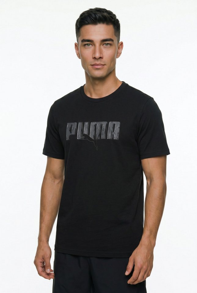 PUMA T-Shirt ESS LOGO LAB STORY 2 TEE Regular Fit, Kurzarm, für vielseitige Aktivitäten