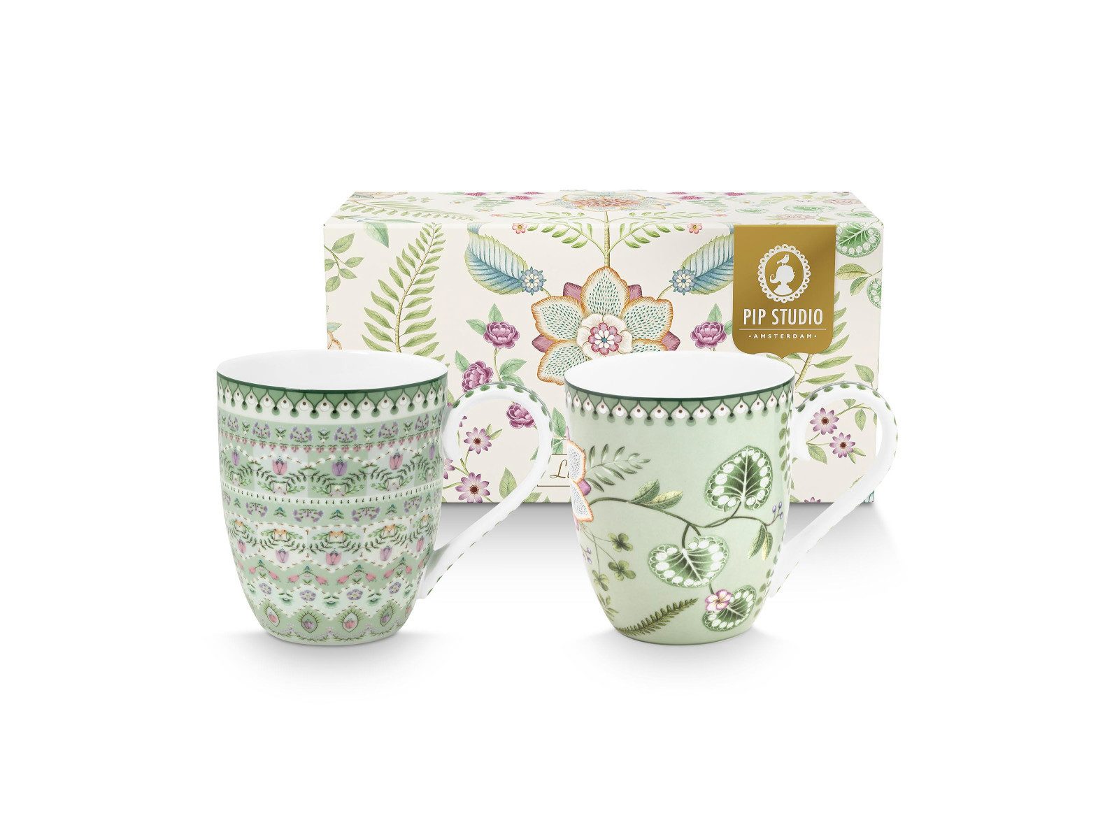 Becher Lily&Lotus Light Green Becher 450ml XL Set2