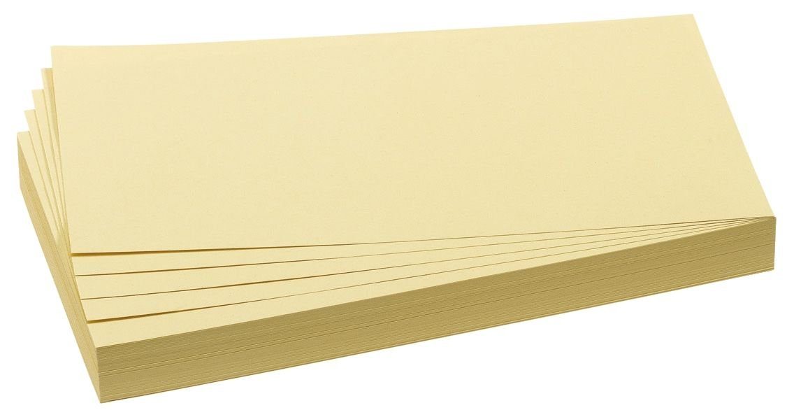 FRANKEN Handgelenkstütze FRANKEN Moderationskarte, Rechteck, 205 x 95 mm, gelb