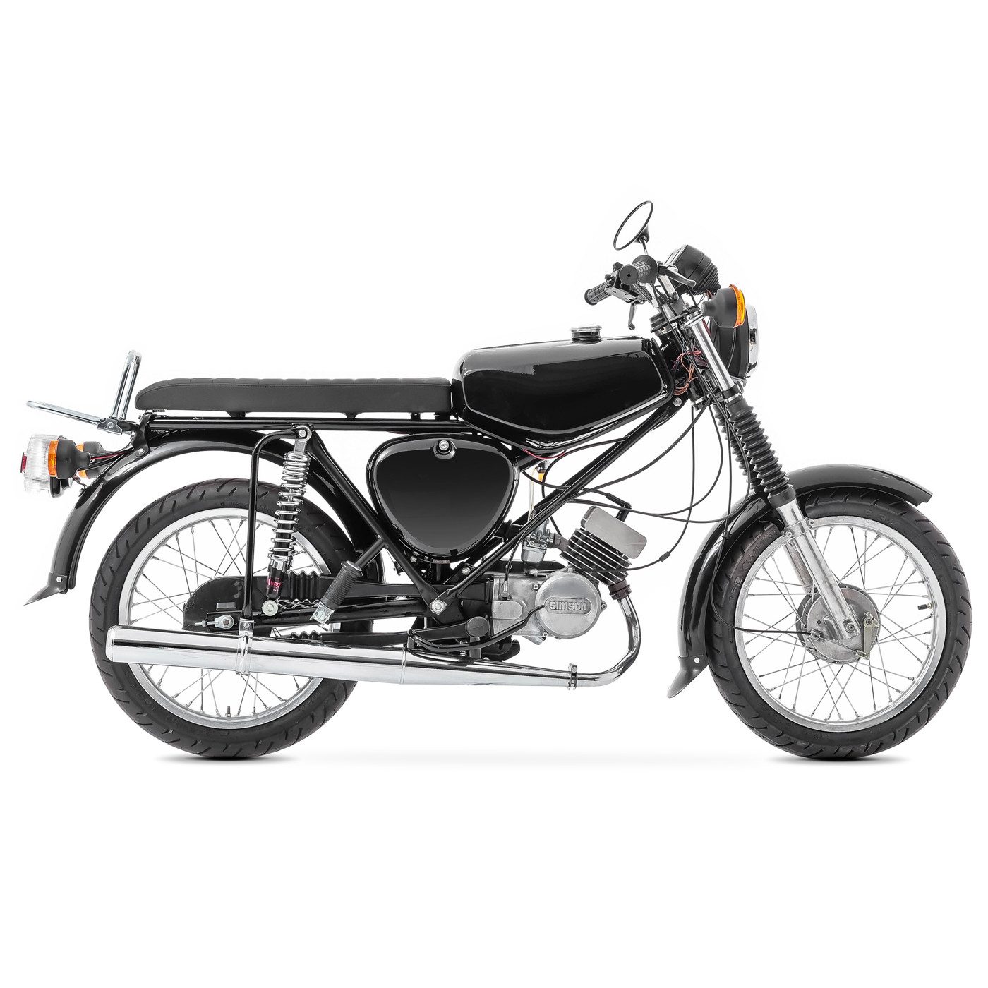 Craftride Halter Tank / Benzintank passend für Simson S51 / S50 / S70 mit Seitendeckel