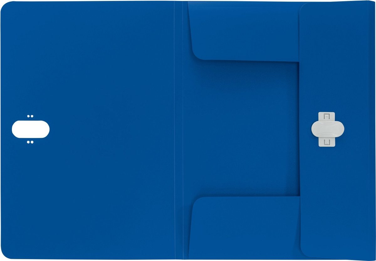 LEITZ Fächermappe Dokumentenmappe Recycle A4 PP blau