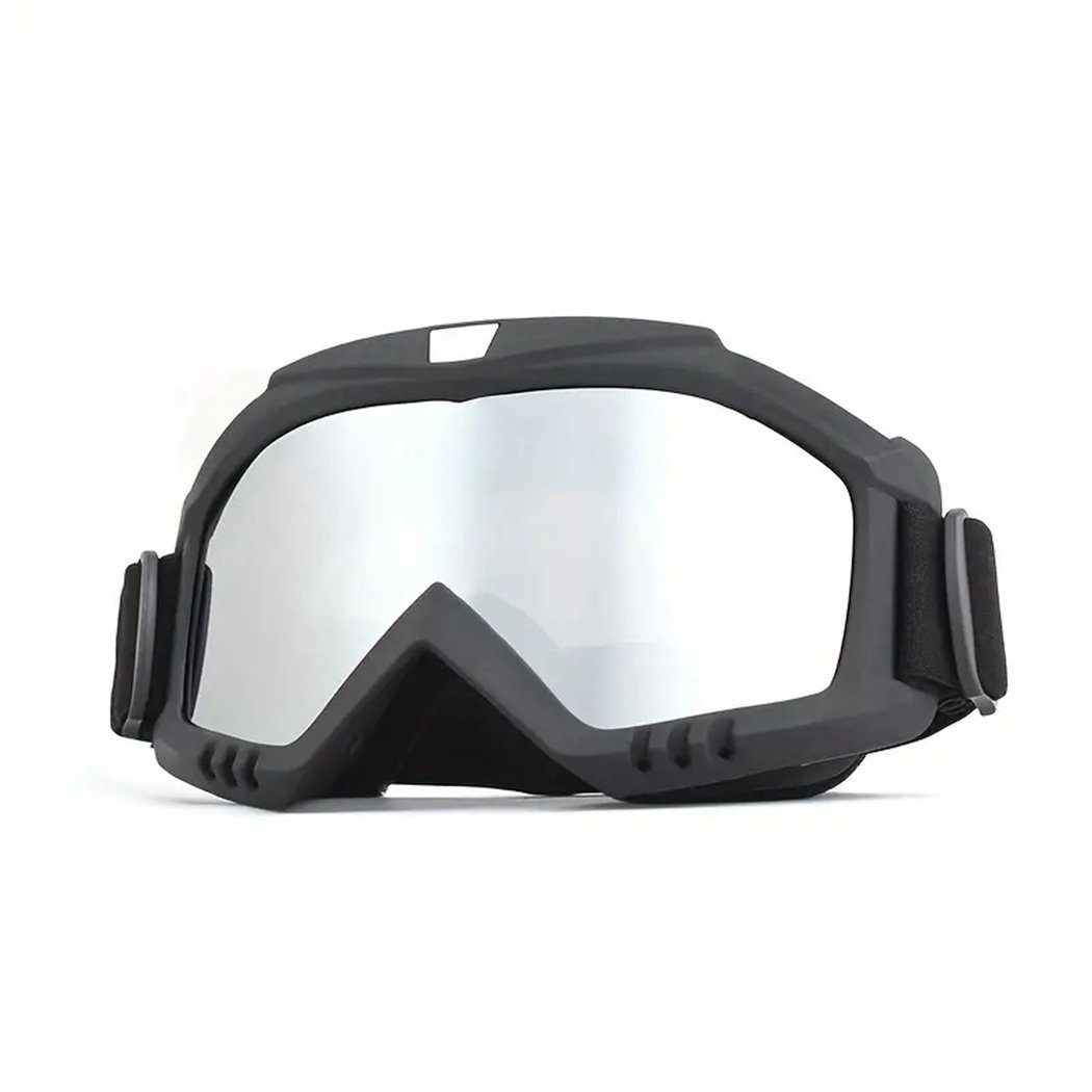 TUABUR Sonnenbrille Hochwertige Motorrad-, ATV-, Ski- und Rennbrille – winddichte Brille! Galvanisierte Quecksilberlinsen