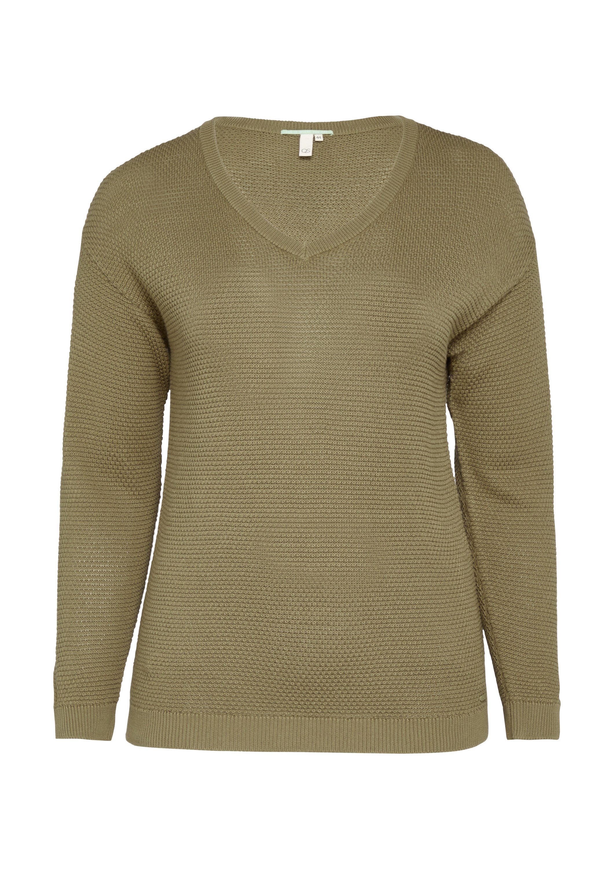 QS Longpullover Strickpullover (1-tlg) günstig online kaufen