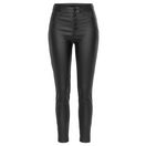LASCANA Lederimitathose mit sichtbarer Knopfleiste, enge Kunstlederhose, casual-chic