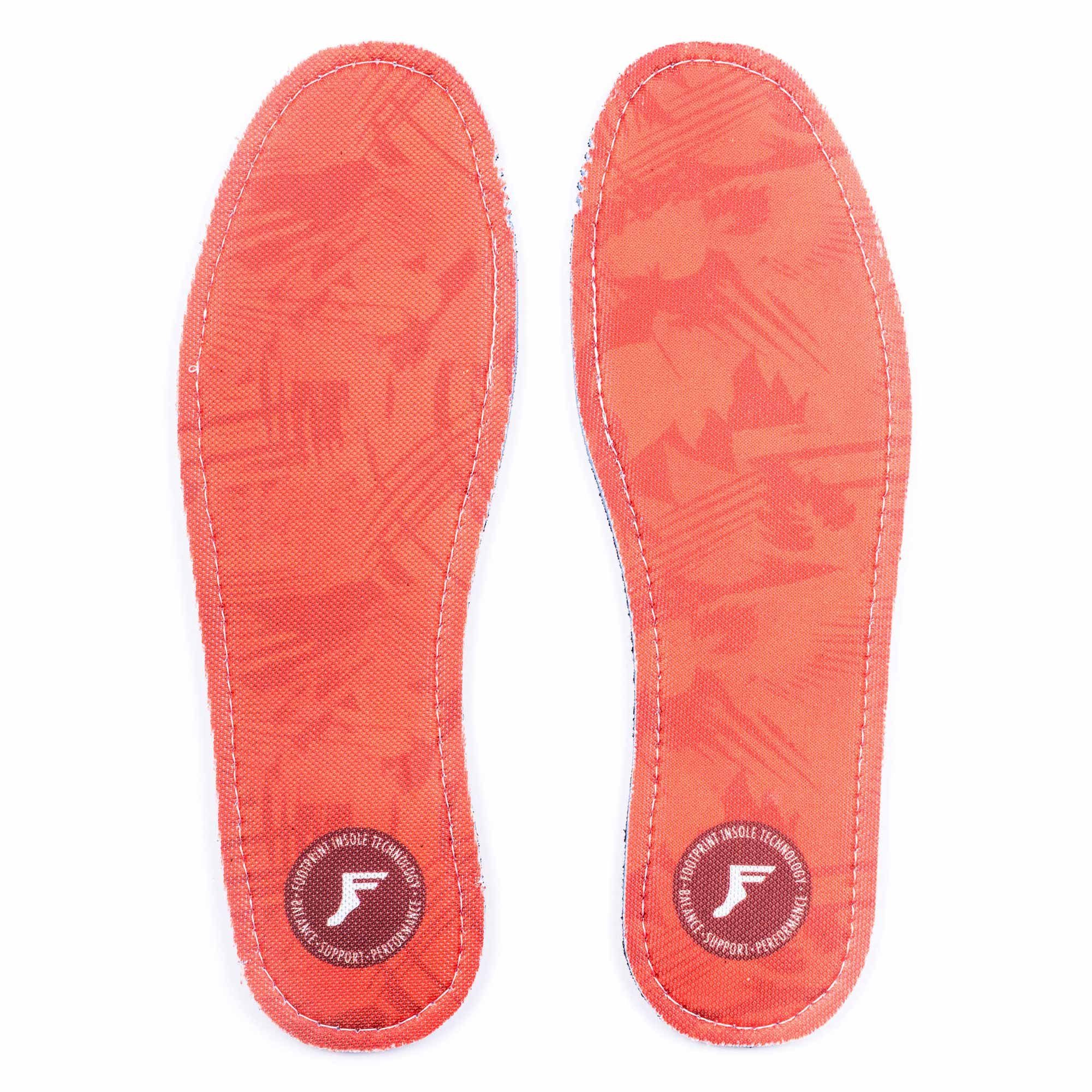 Footprint Insole Fuß- und Gelenkdämpfer Kingfoam Flat - 5mm Profile (red/camo) (1 Paar)