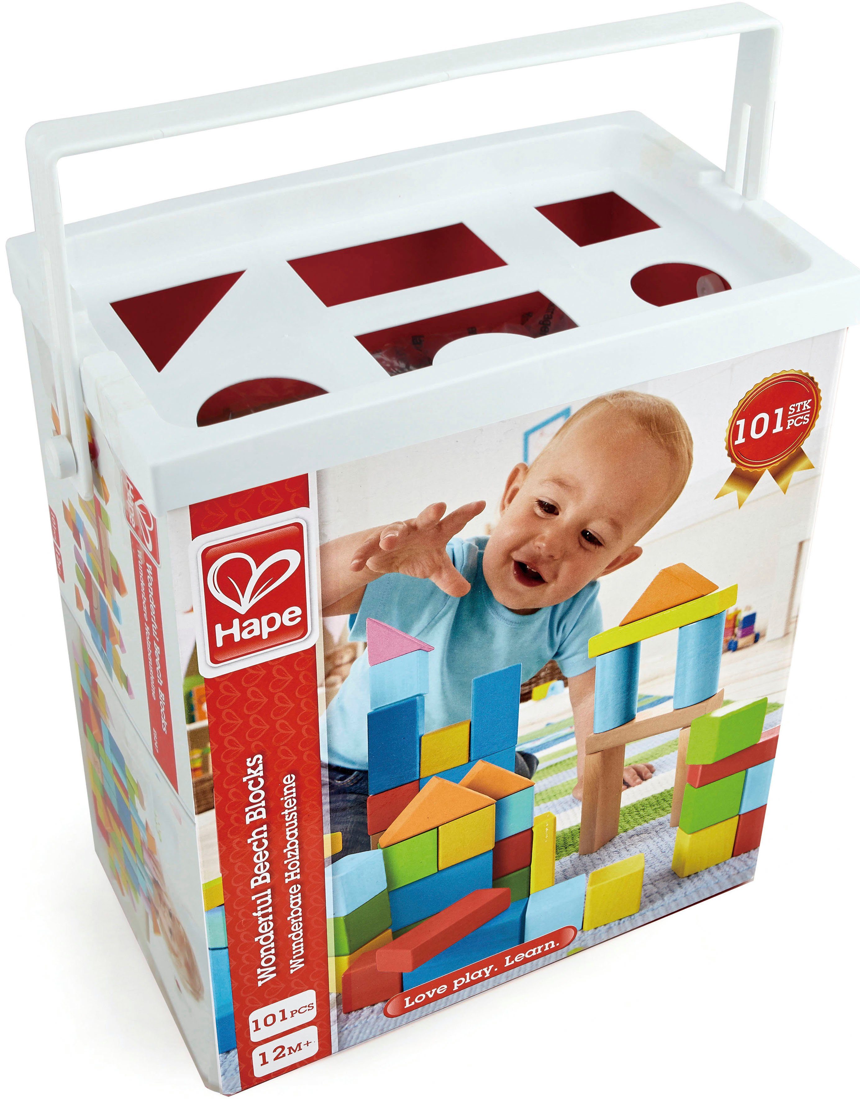Hape Wunderbare Holzbausteine Spielbausteine, (101 St), aus Holz