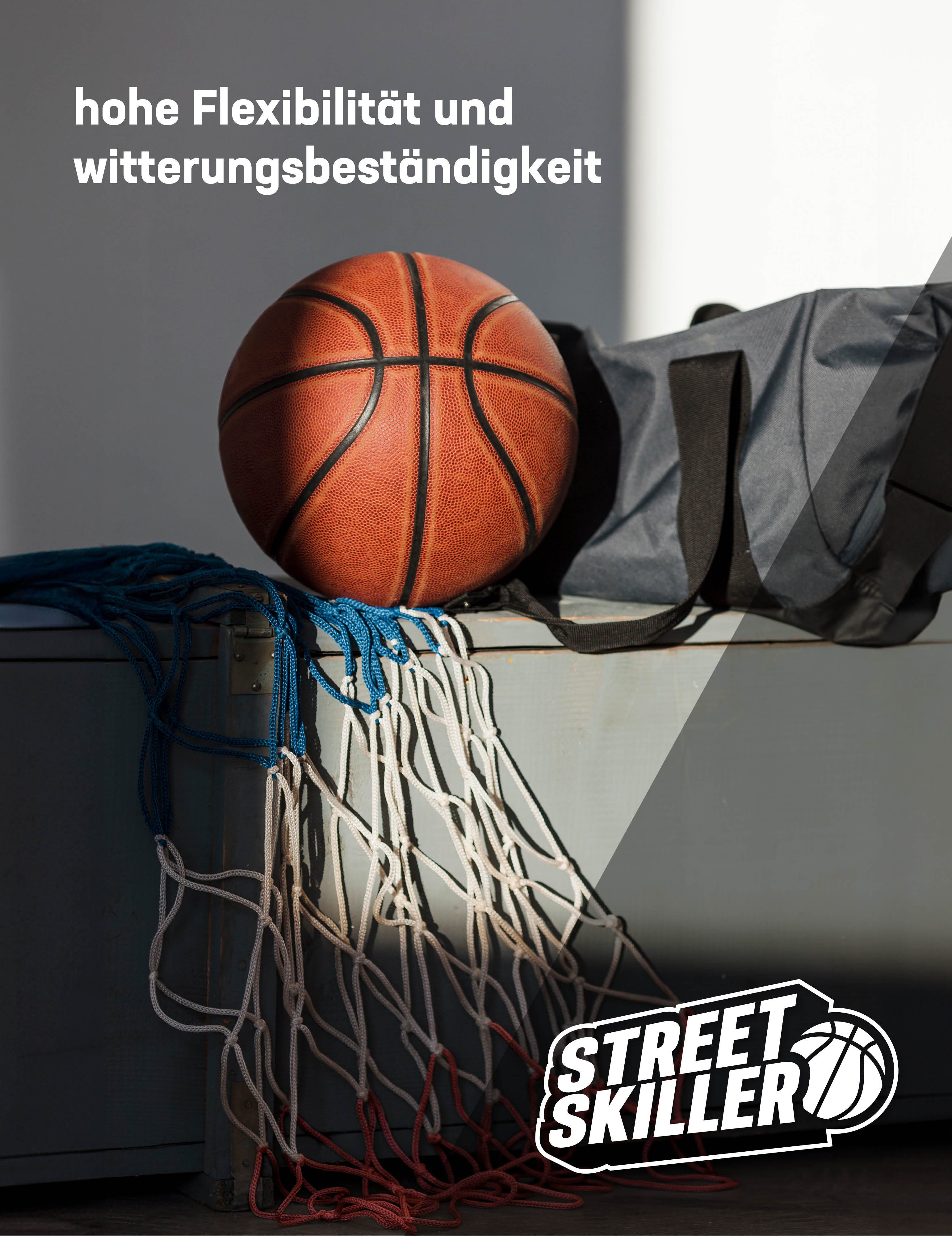STREETSKILLER Basketballnetz STREETSKILLER Basketballnetz für 45 cm Ring, hohe Flexibilität und witterungsbeständig