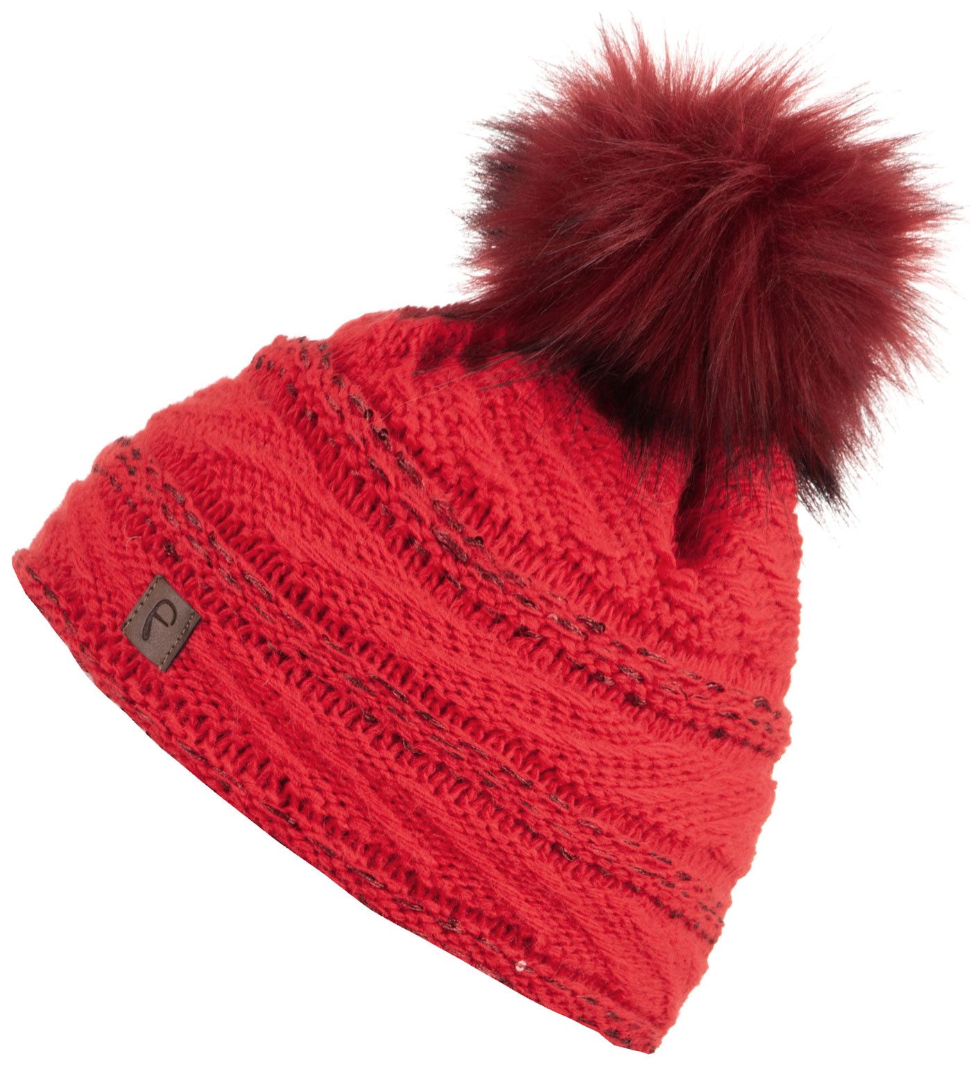 Faera Bommelmütze Wintermütze Damen Herren Mütze Beanie Haube gefüttert Bommelmütze 14