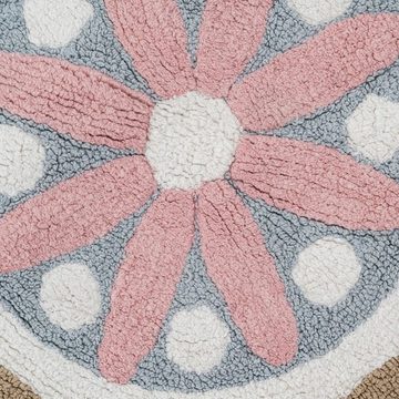 Teppich Kinderteppich Blume Baumwolle 100 cm, Bigbuy, Höhe: 10 mm