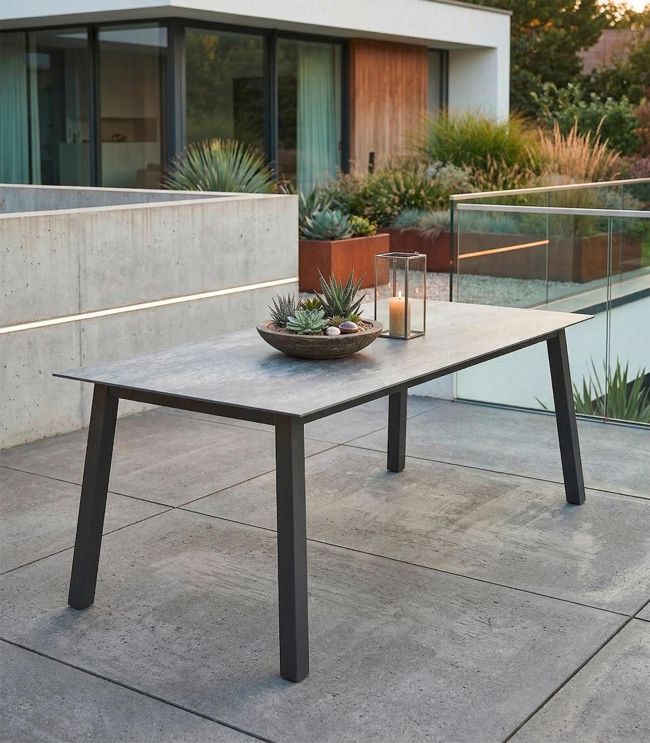 sieger EXKLUSIV Tischgestell ROYAL, B 220 x T 100 cm, Aluminium, Grau