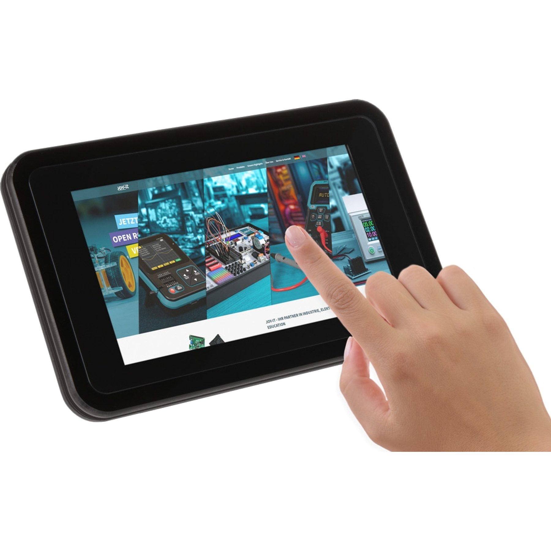 Joy-it Montagerückgehäuse JOY-IT Gehäuse für SC1635 original 7" Touch Display 2 + Raspberry Pi 5