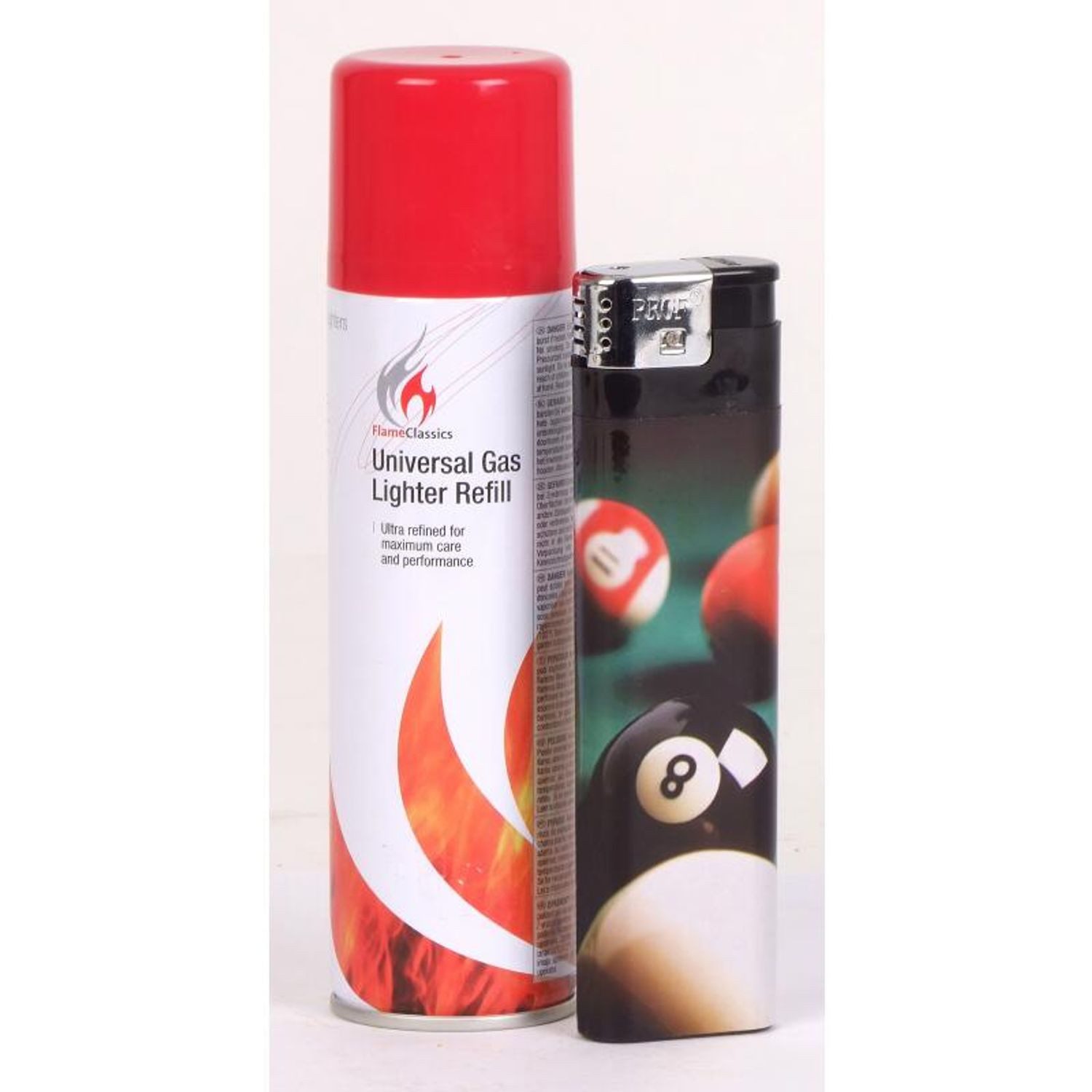 BURI Gas Flame Classics Feuerzeuggas 250 ml Nachfüllen Feuerzeug Gas
