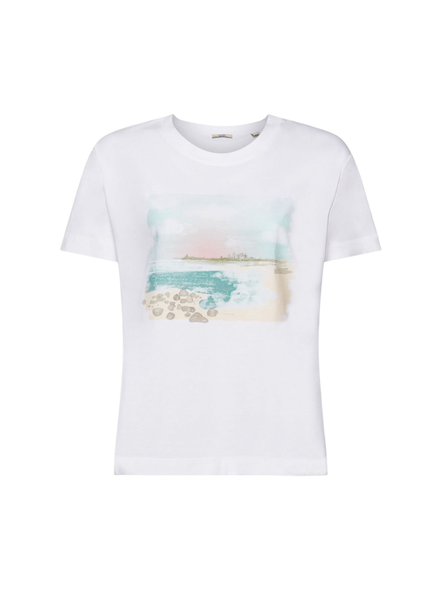 Esprit T-Shirt T-Shirts (1-tlg) WHITE
