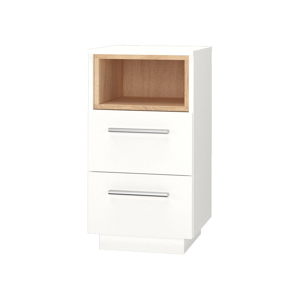 Vicco Nachtschrank Beatrice, Weiß/Sonoma, 36 x günstig online kaufen
