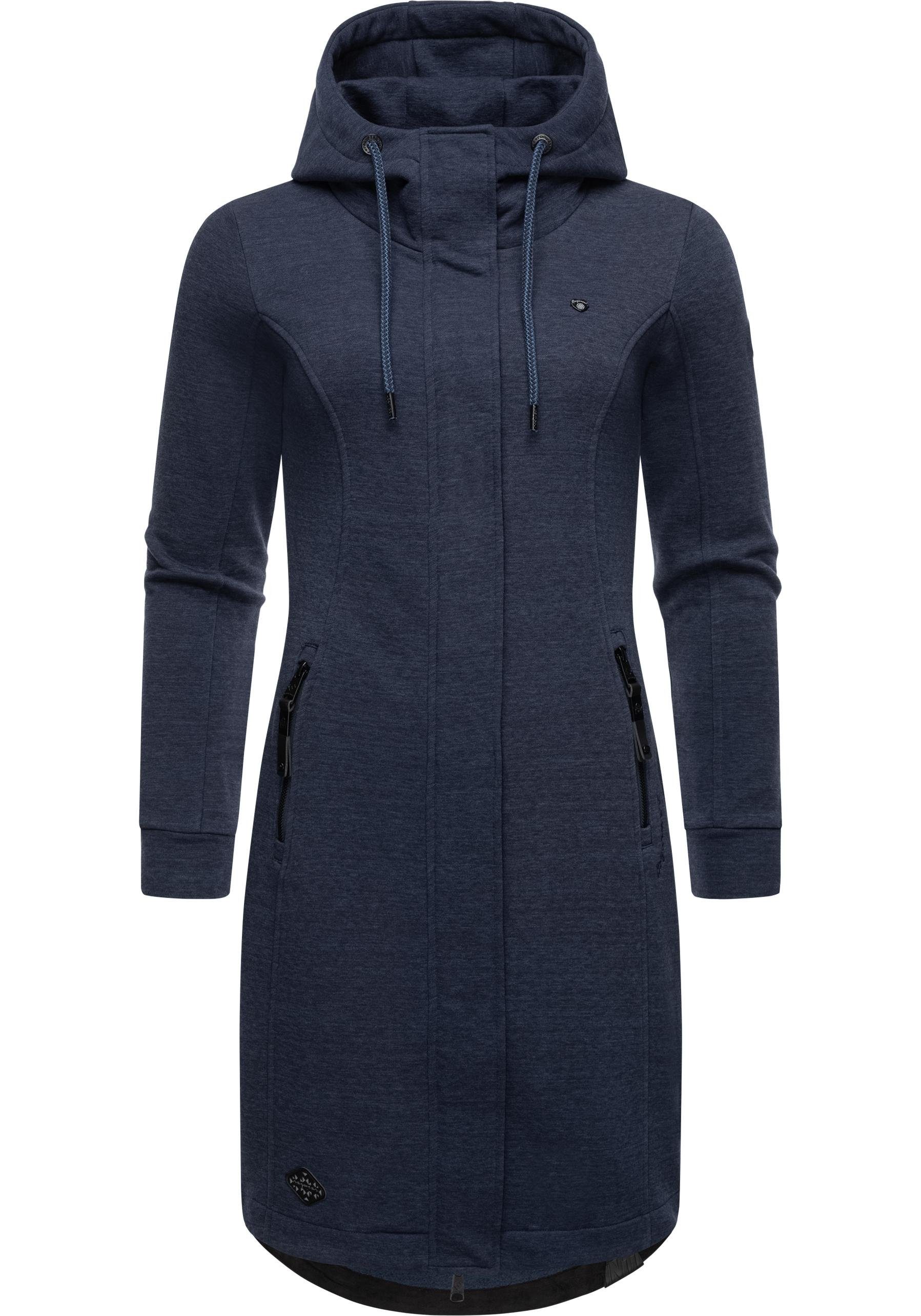 Ragwear Kurzmantel Letti Long Übergangsjacke aus Fleece mit Kapuze günstig online kaufen