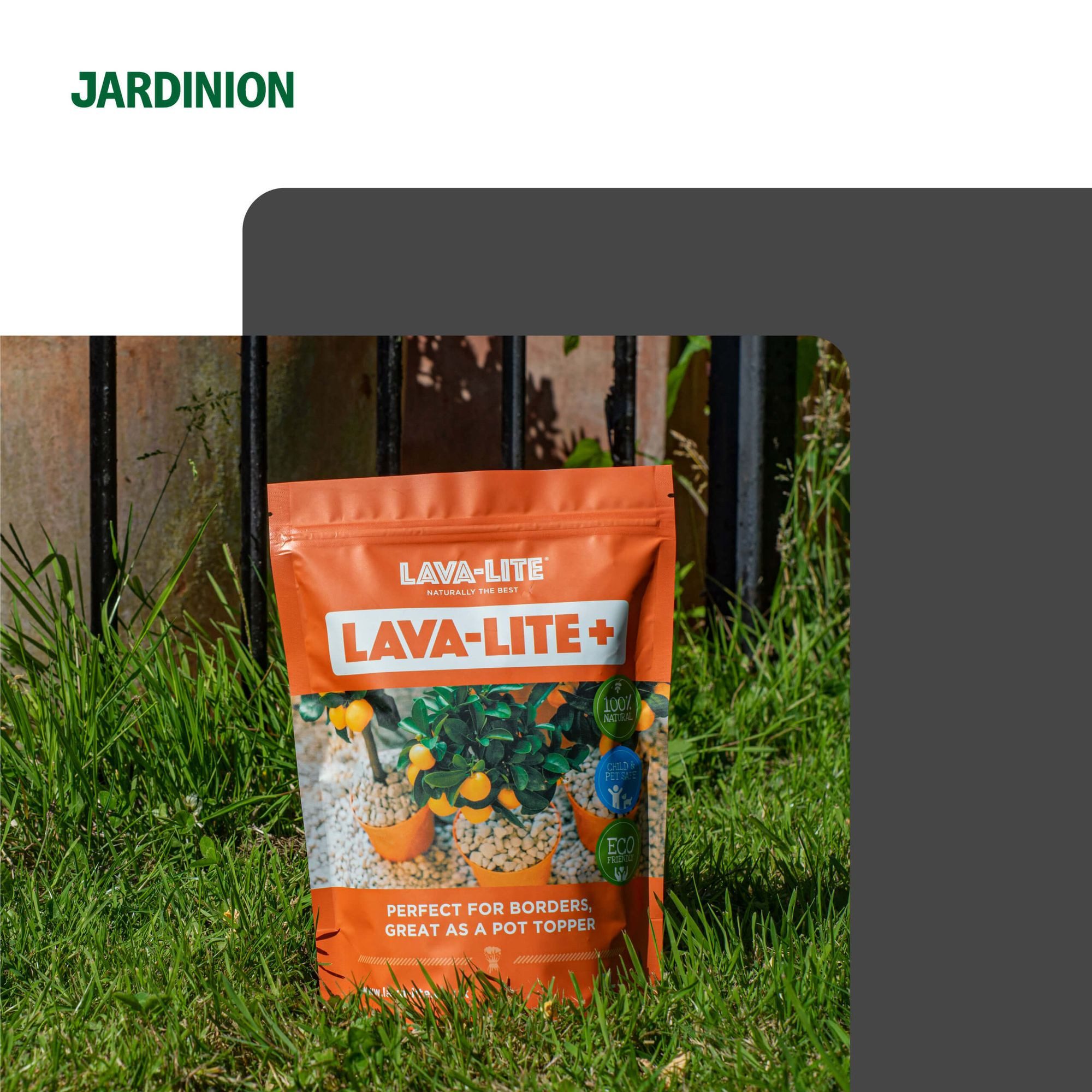 Jardinion Pflanzgranulat Lavagranulat, (3 Liter, grau, 1-St), Für Gipskarton im Trockenbau aus Hart-PVC