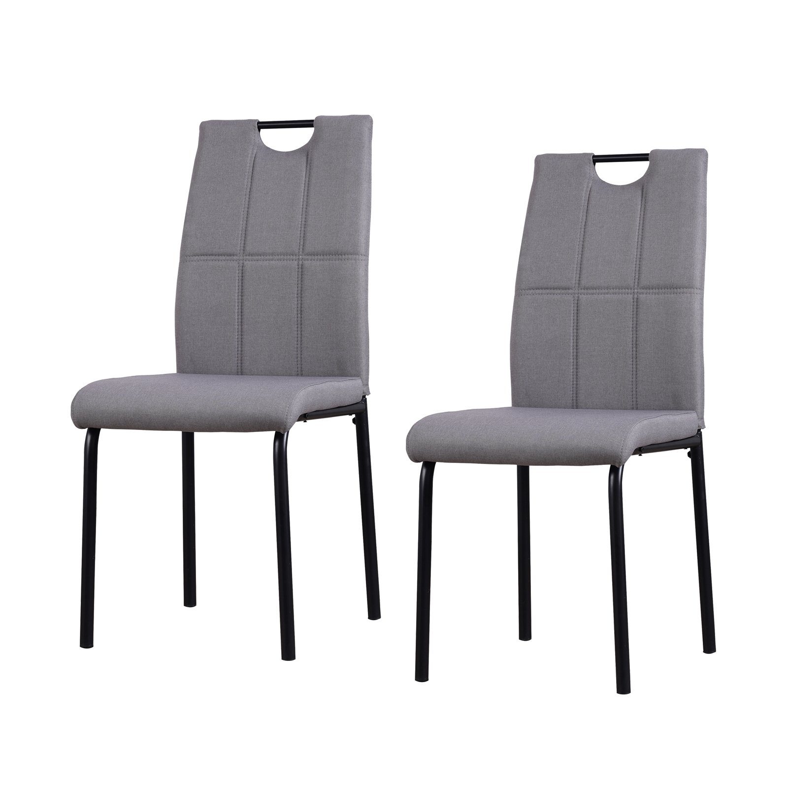 HTI-Living Esszimmerstuhl Stuhl Denton Hellgrau (Set, 2 St), Esszimmerstuhl | Stühle