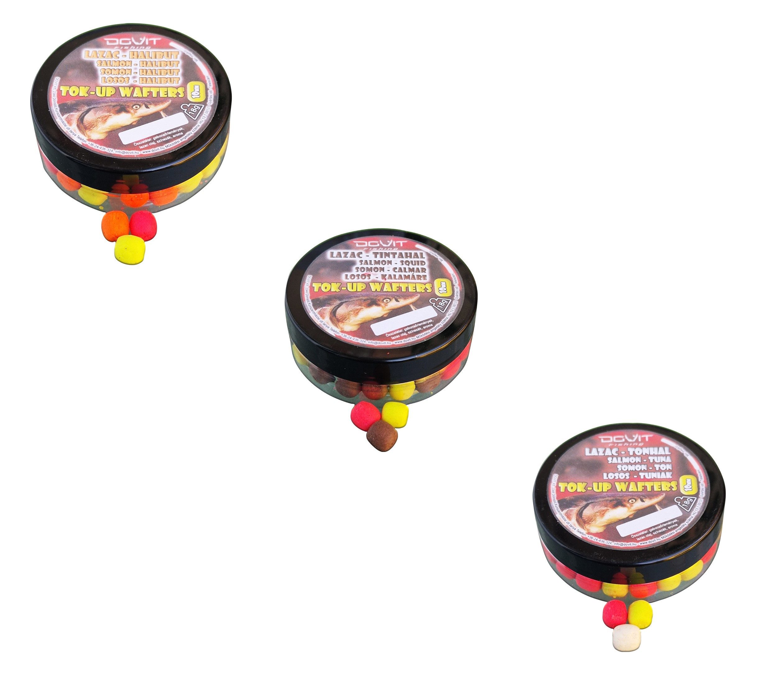 Kunstköder TOK-UP Wafters 10mm 18g - ver. Sorten - Karpfen Köder Neon Farben SET