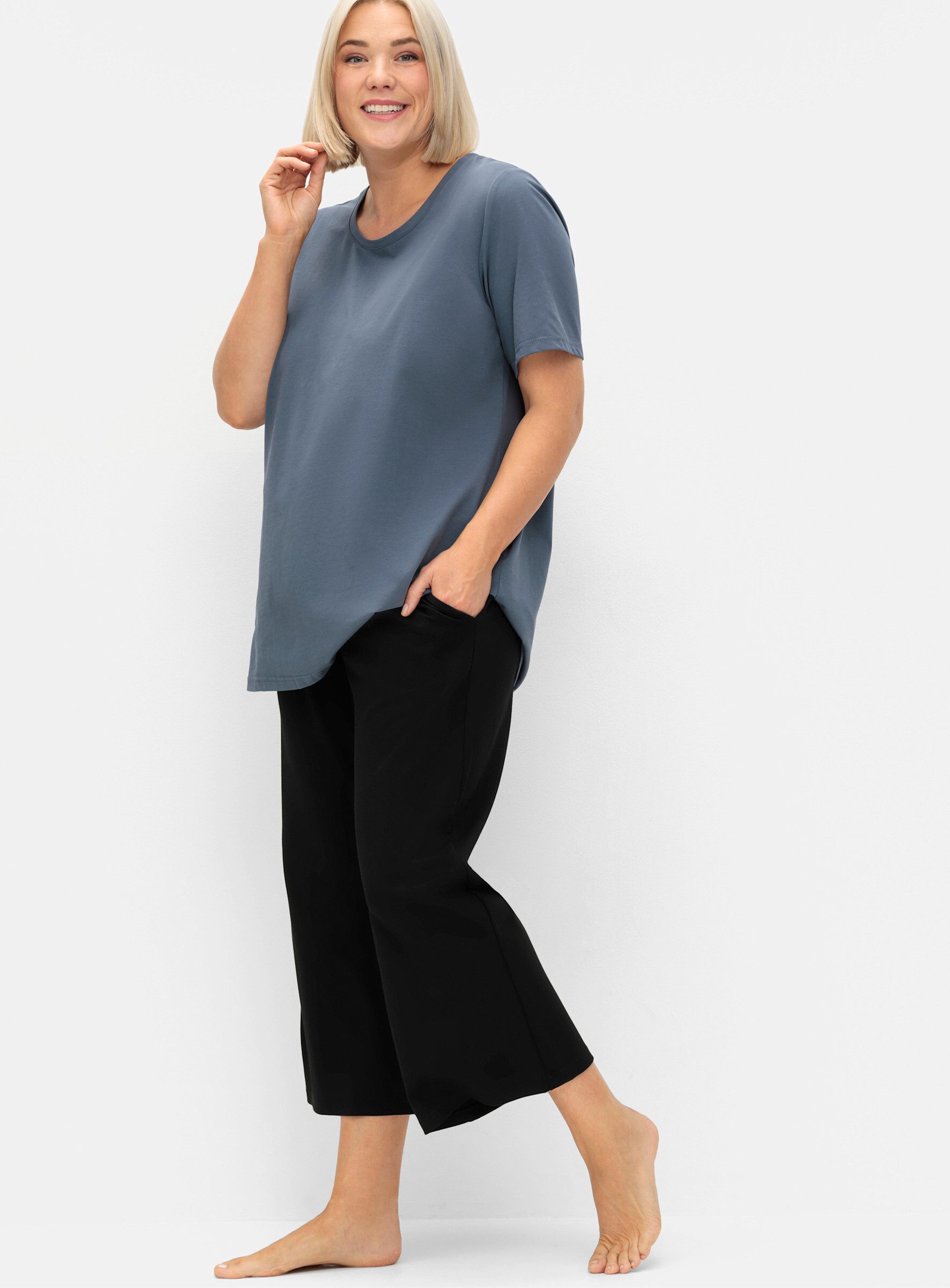 Sheego Jerseyhose Sporthose in 7/8-Länge, aus Funktionsmaterial günstig online kaufen