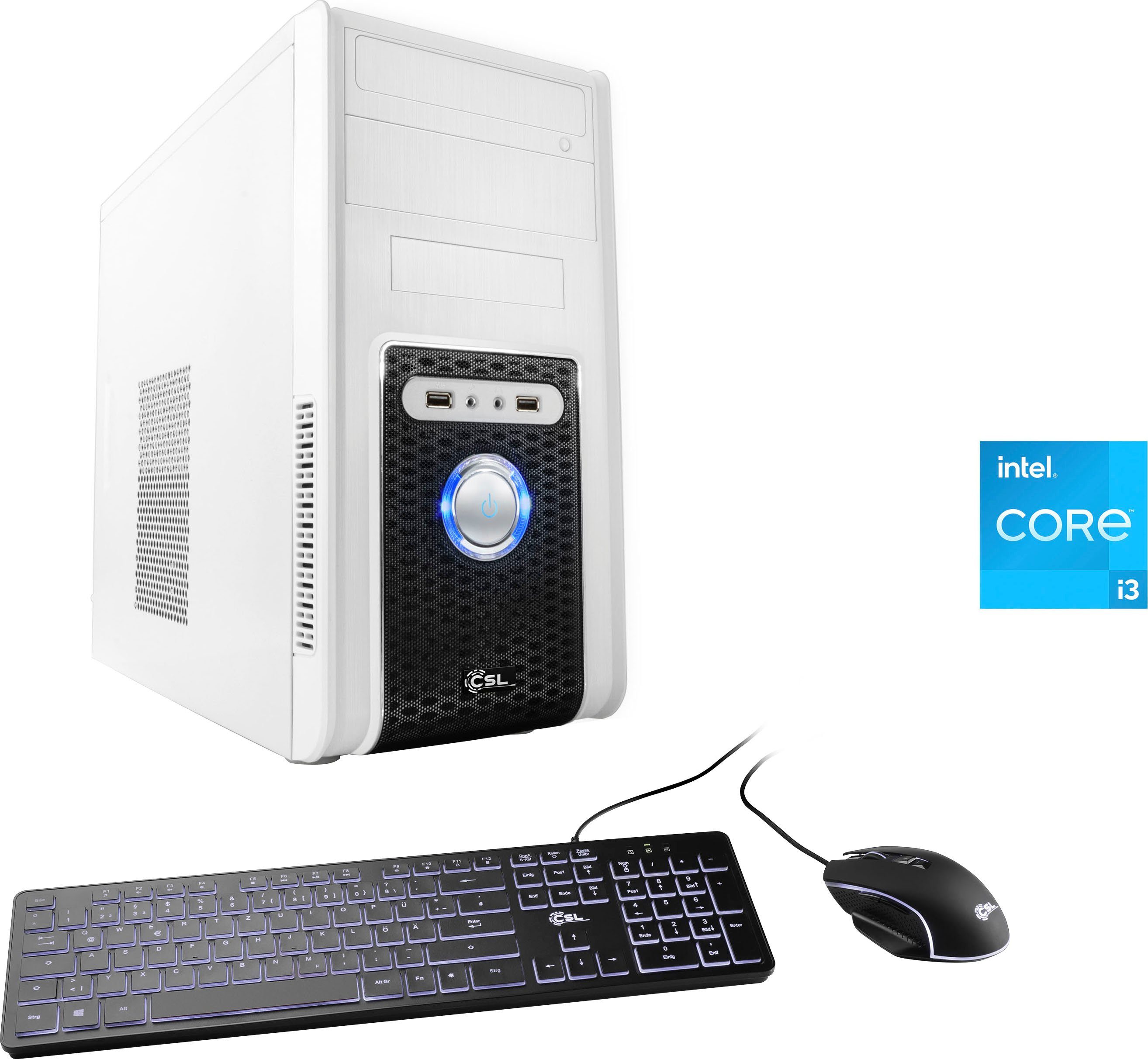 GB CSL PC 730, Core Luftkühlung) 8 UHD 12100, RAM, V25814 (Intel SSD, 500 Speed GB Graphics i3